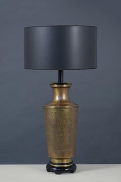 Pair of Vintage 1960's Brass Table Lamps