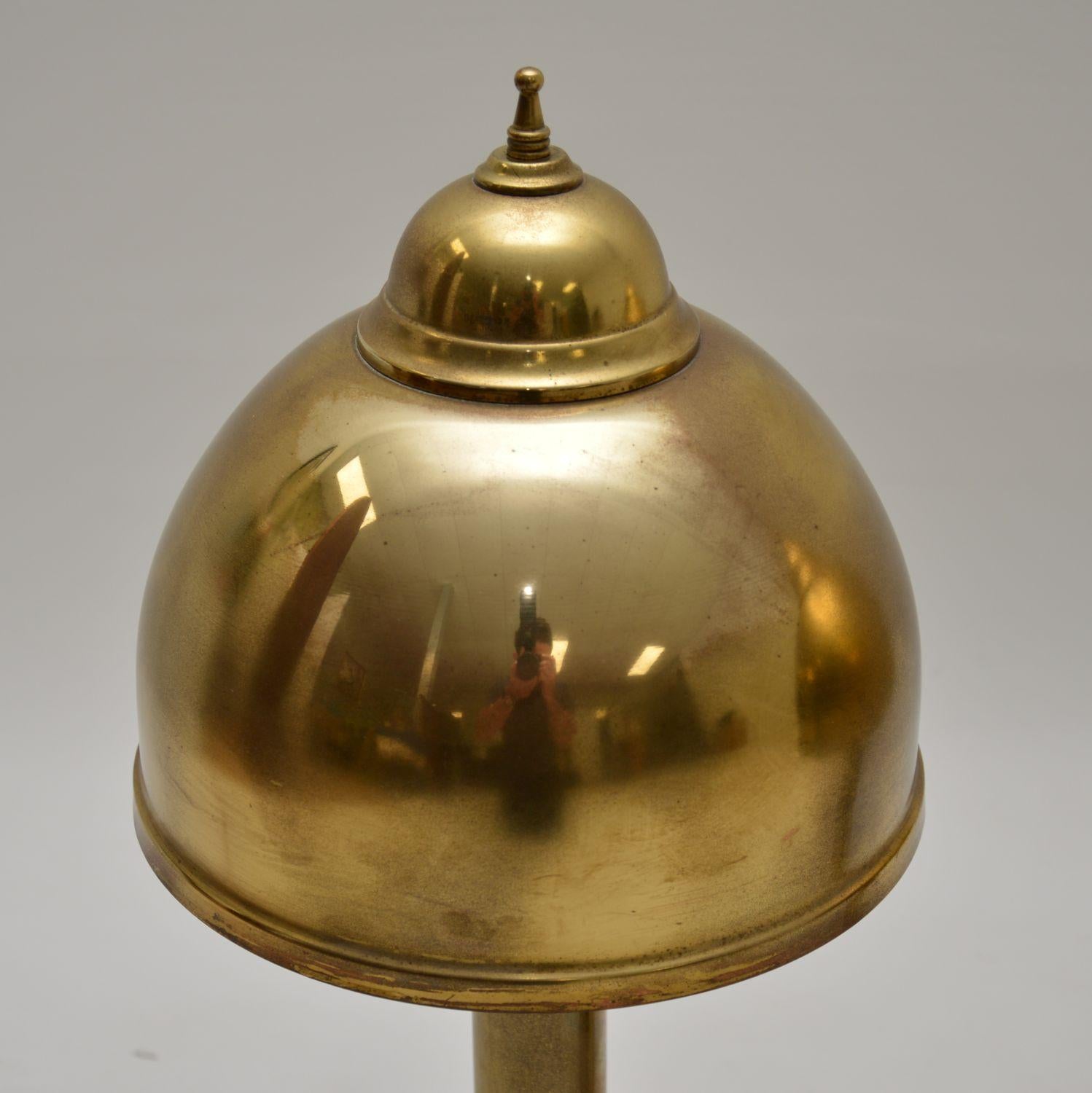 Pair of Vintage Brass Table Lamps at 1stDibs
