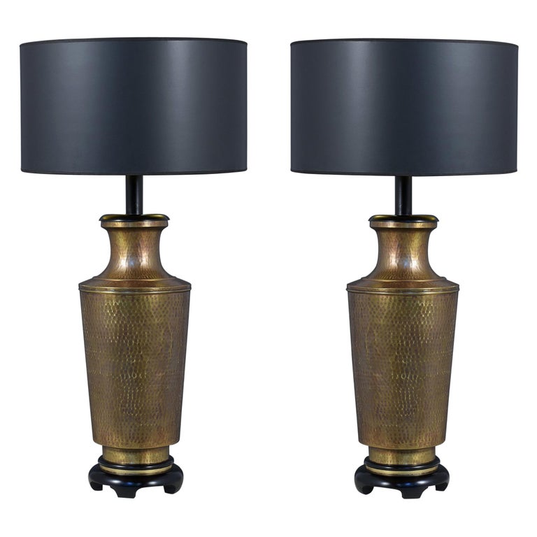 Pair of Vintage 1960's Brass Table Lamps at 1stDibs  vintage brass lamp, brass  lamps for sale, brass lamps vintage