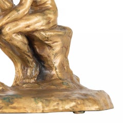 Pair of Vintage Brass "The Thinker" Bookends