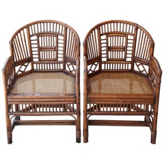 Pair of Vintage Brighton Bamboo Chairs