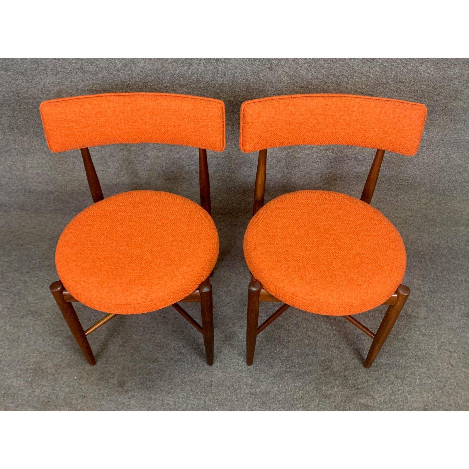 Mid-Century Modern Pair of Vintage British Mid Century Modern Teak Accent Chairs by G Plan