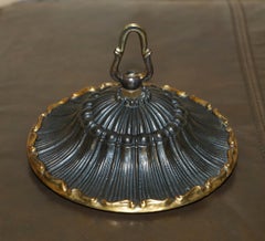 PAIR OF VINTAGE BRONZE AND GILT BRONZE CEILING & CHANDELIER LIGHT HOOKs