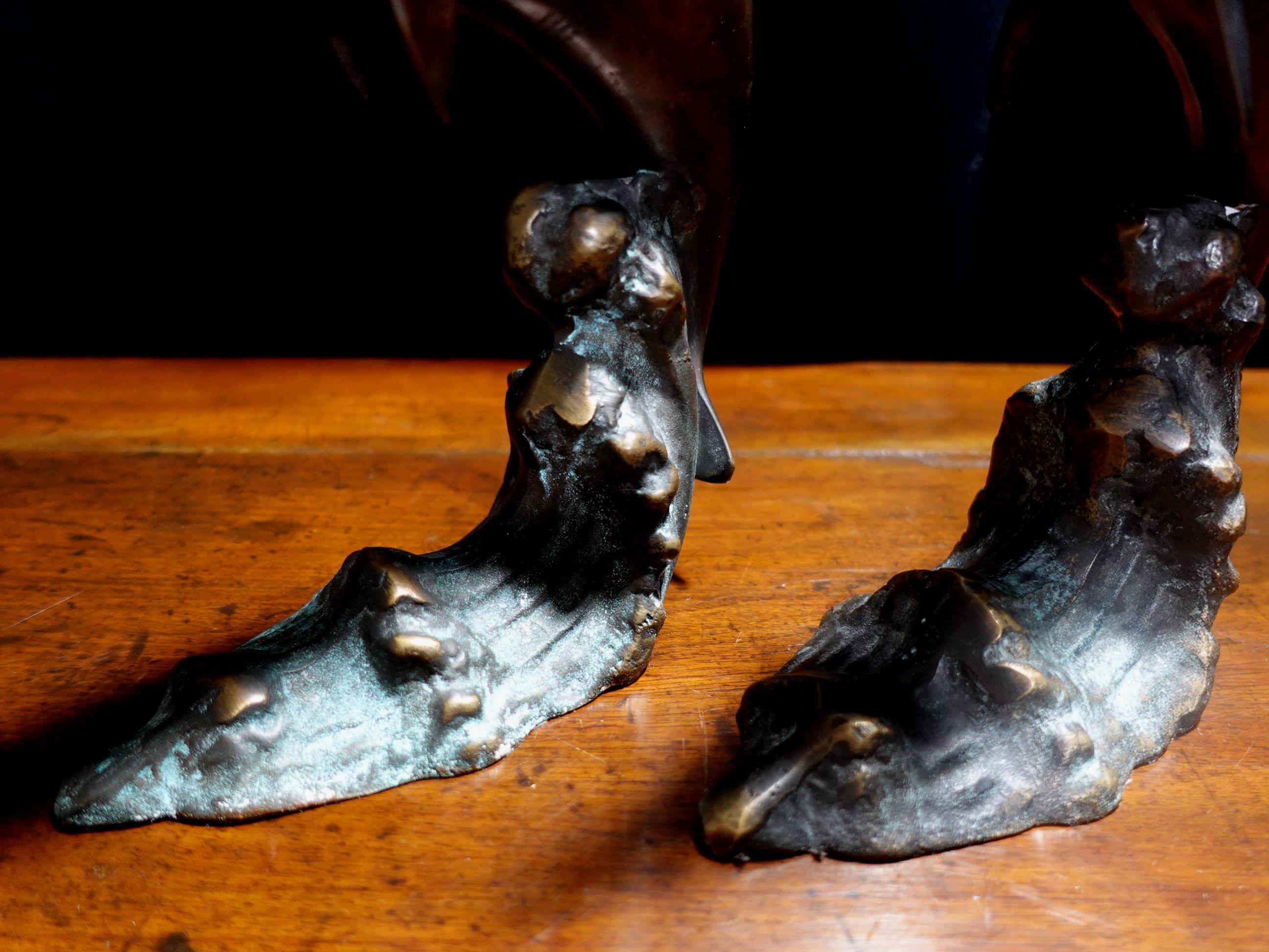 Pair of Vintage Bronze Bookend Dolphins For Sale 2