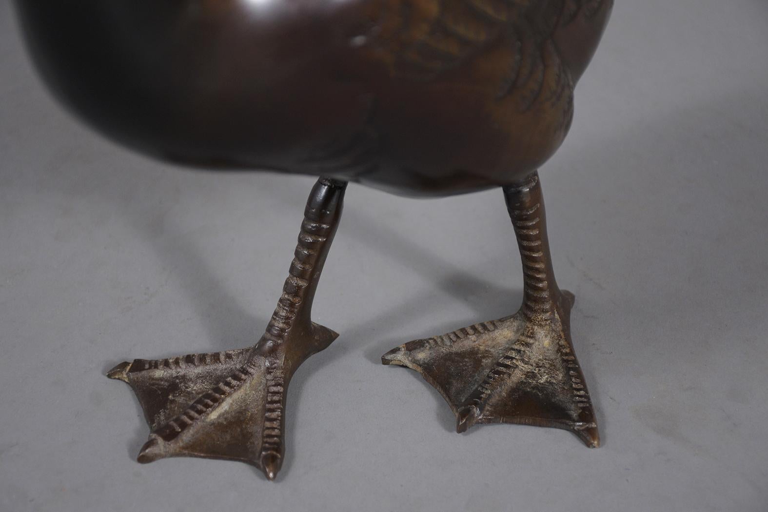 Pair of Vintage Brass Ducks  2