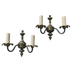 Ein Paar Bronze-Leuchter von J. Sommer, Schweden, 1960er Jahre