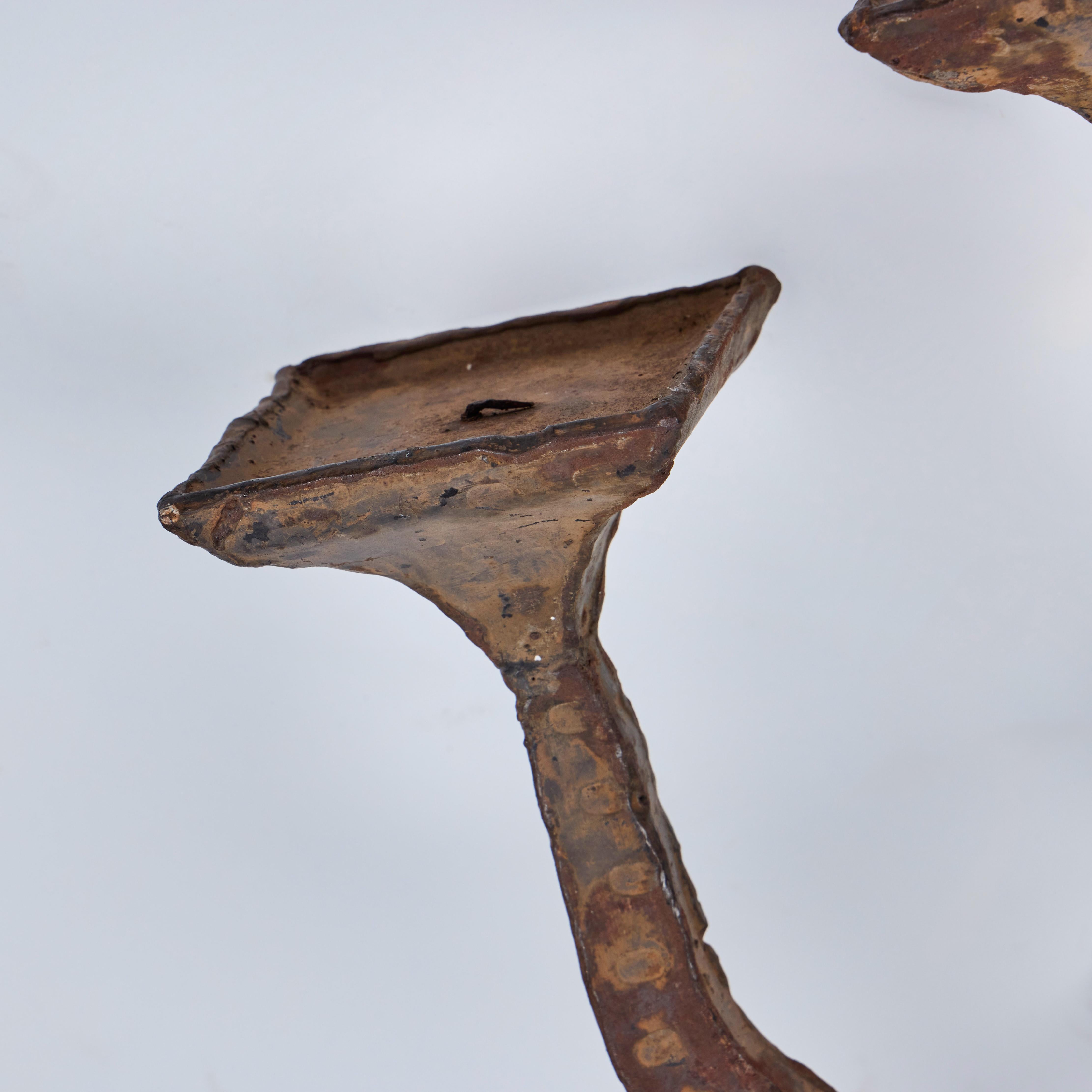 Pair of Vintage Brutalist Sconces For Sale 1