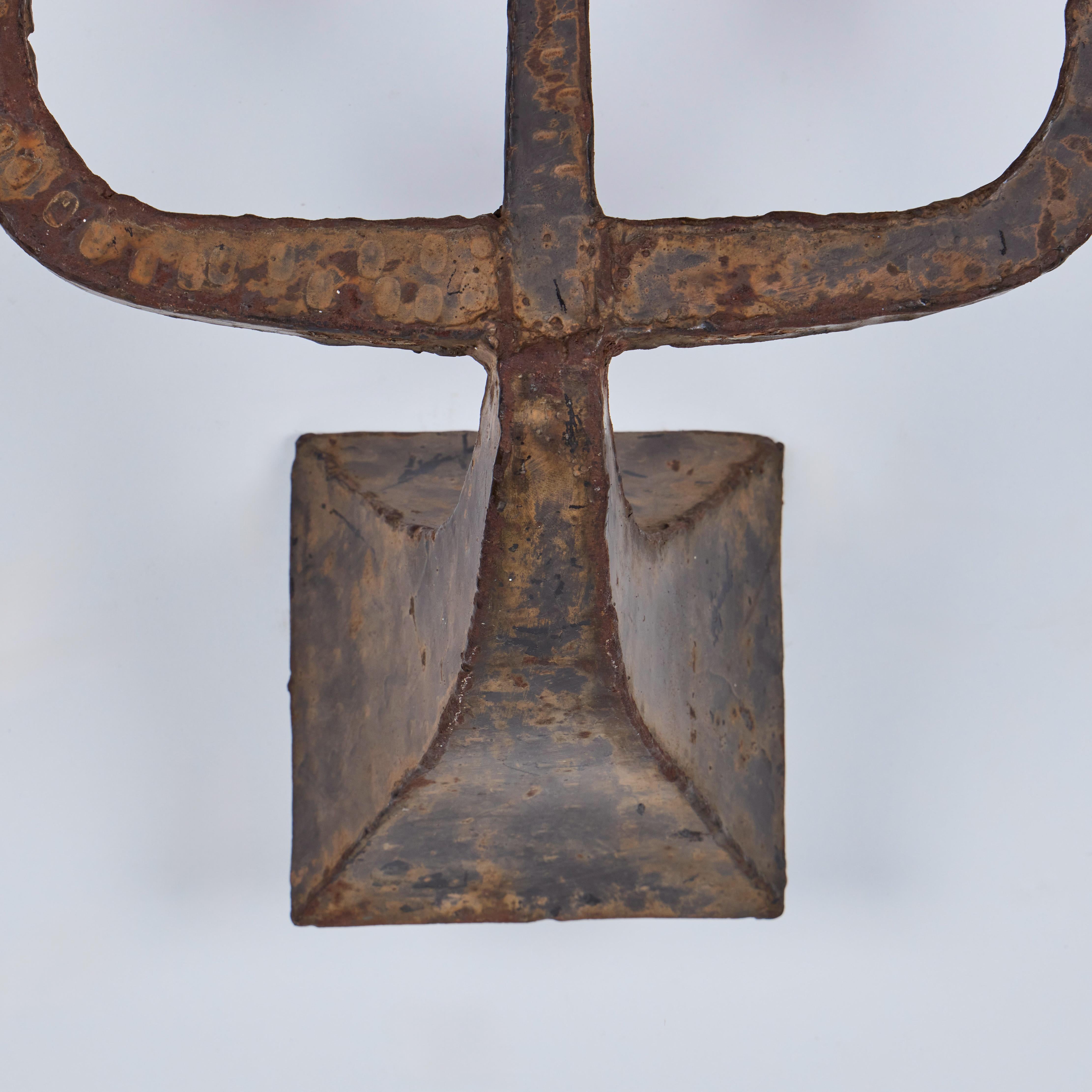 Pair of Vintage Brutalist Sconces For Sale 2