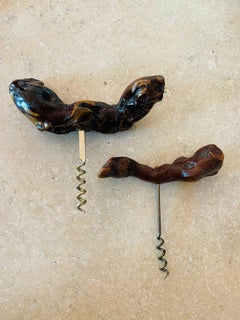 Pair of Vintage Burlwood Corkscrews