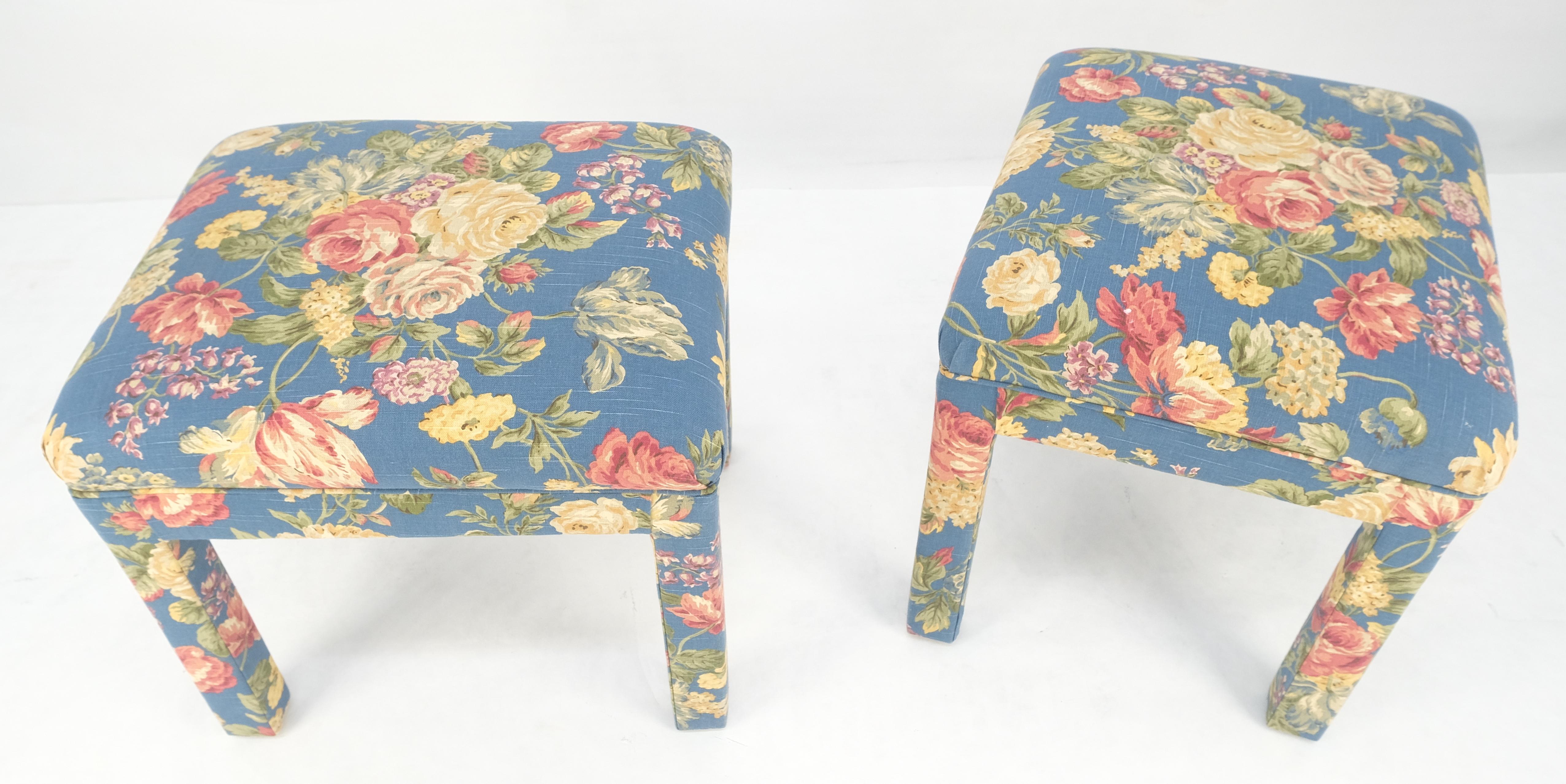Coppia di panche decorative in stile tappezzeria d'epoca, anni '70, MINT! in vendita 8