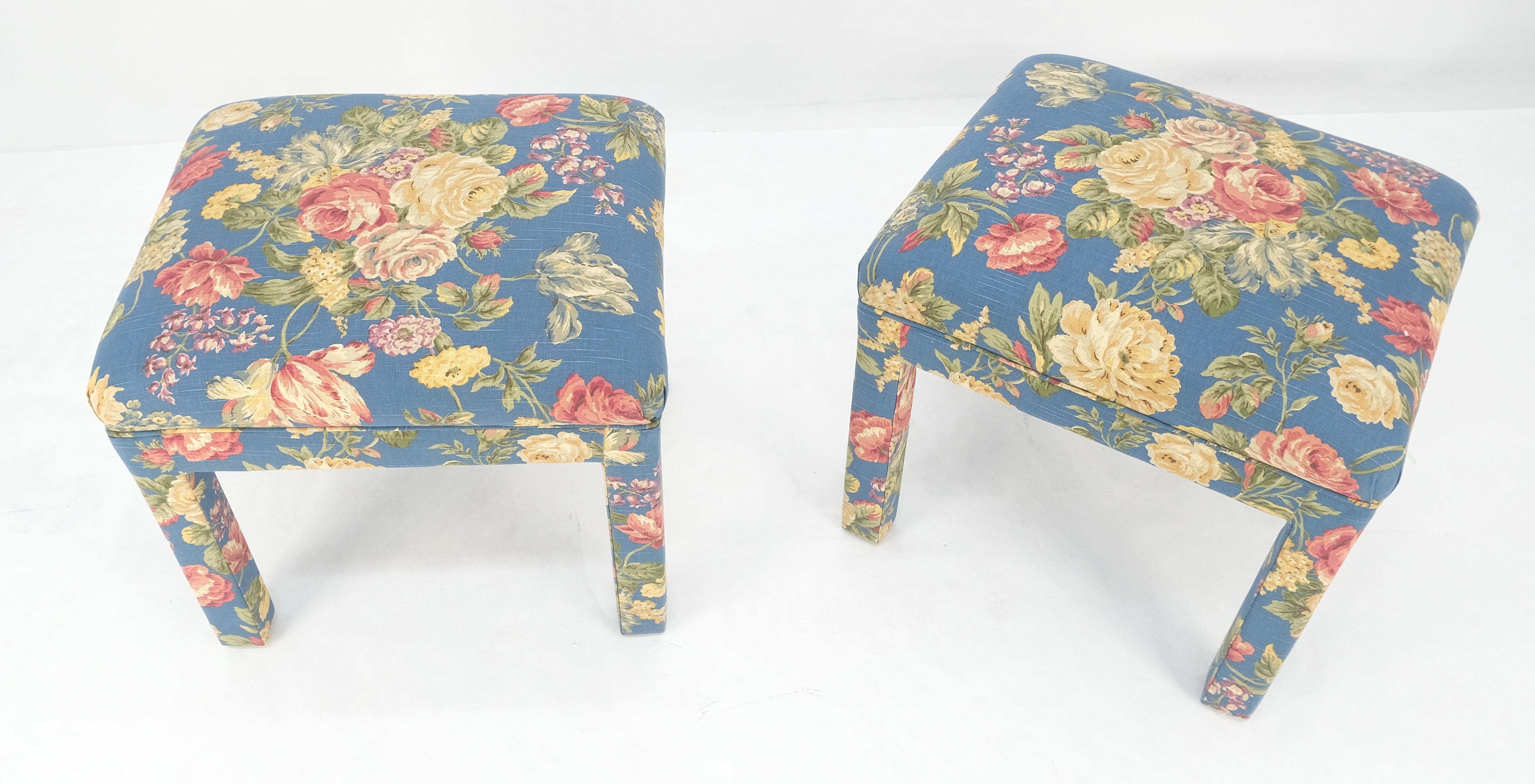 Mid-Century moderno Coppia di panche decorative in stile tappezzeria d'epoca, anni '70, MINT! in vendita