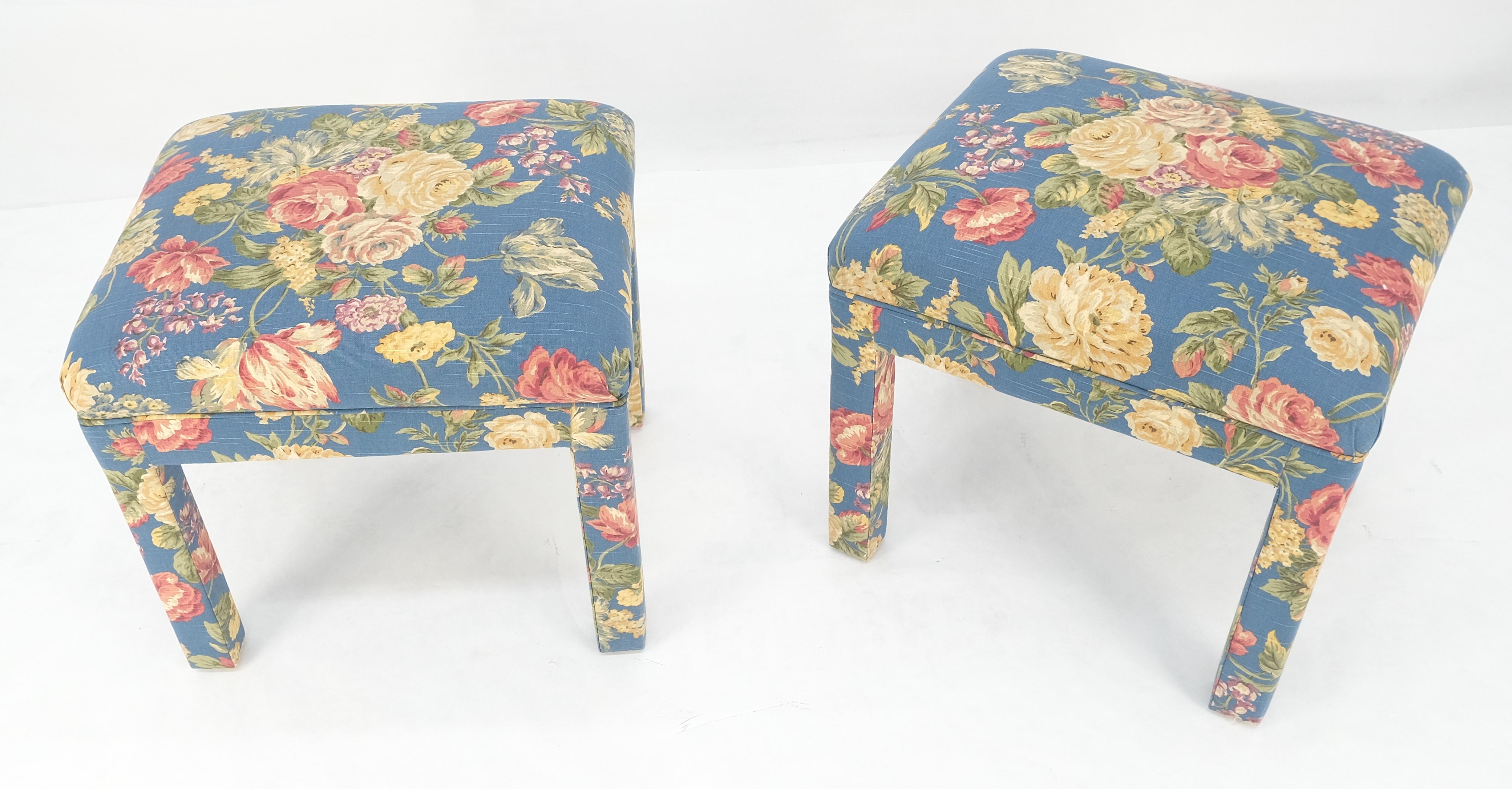 XX secolo Coppia di panche decorative in stile tappezzeria d'epoca, anni '70, MINT! in vendita