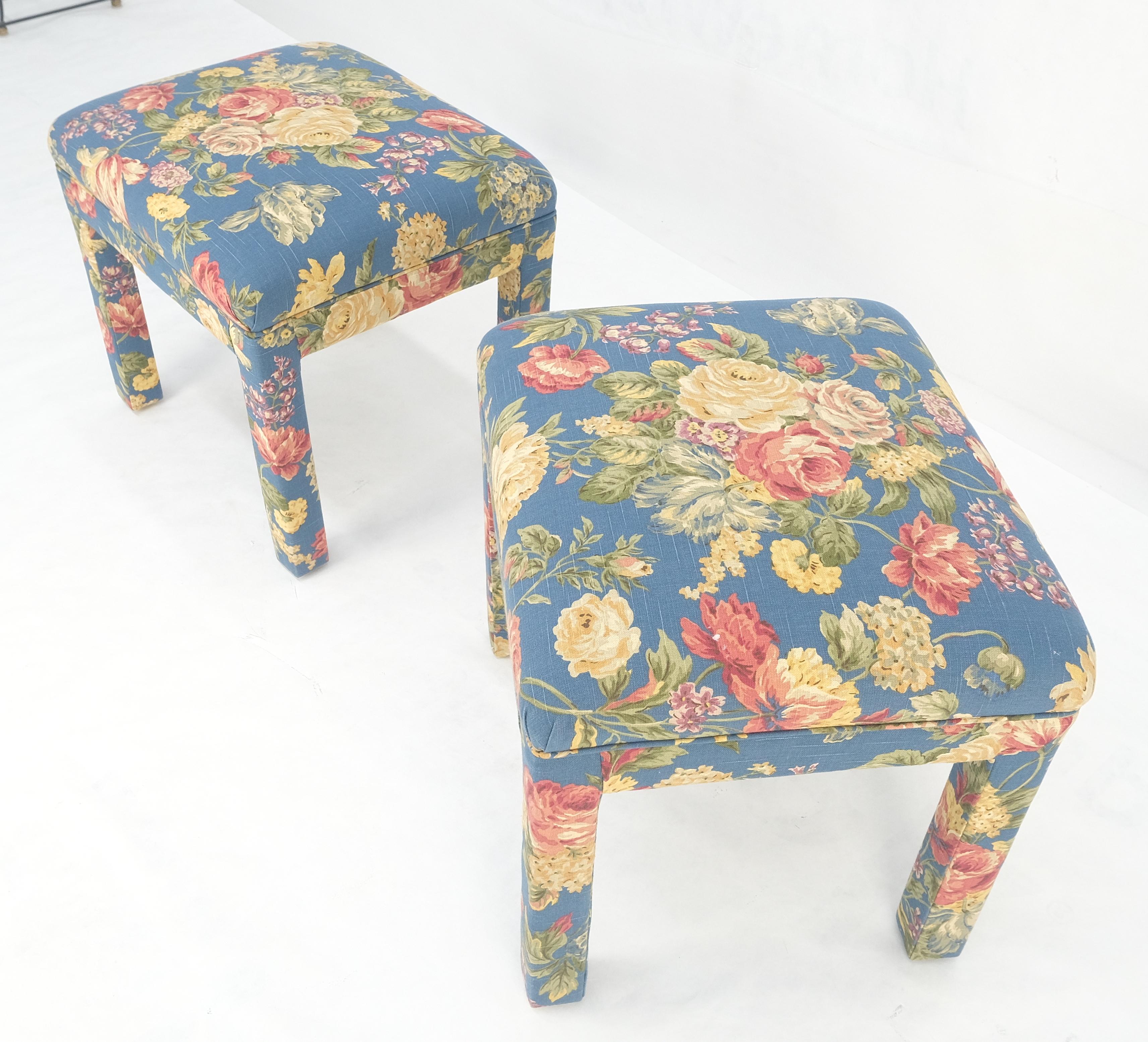 Coppia di panche decorative in stile tappezzeria d'epoca, anni '70, MINT! in vendita 3