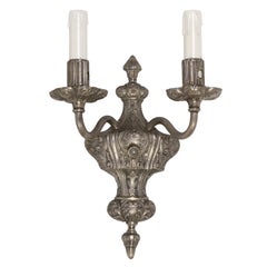 Pair of Vintage Caldwell Silver Two Arm Sconces