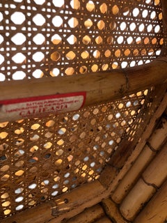 Coppia di sedie in rattan vintage Calif-Asia Brighton Pavilion