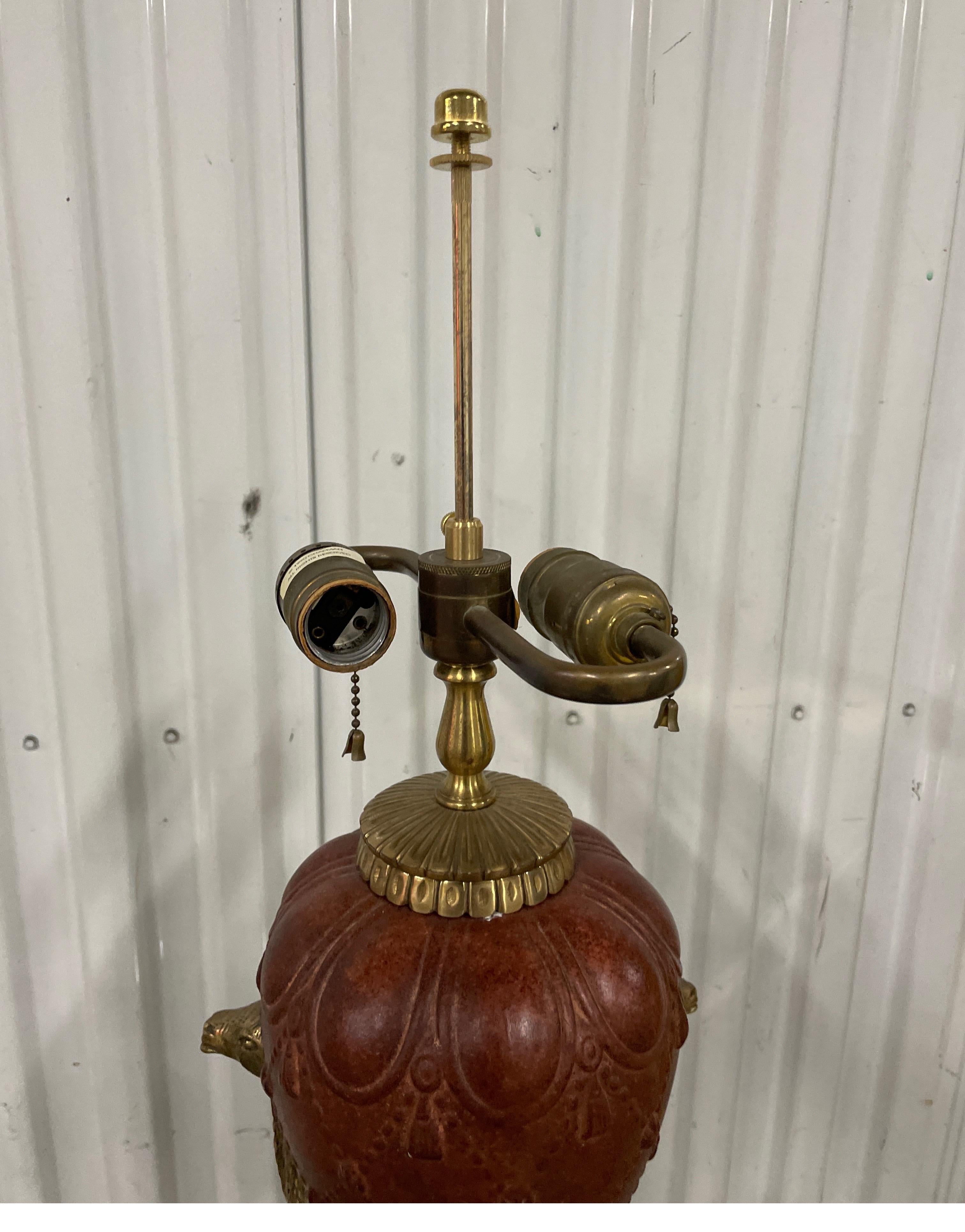 Pair of Vintage Camel Lamps by Chapman In Good Condition For Sale In West Palm Beach, FL