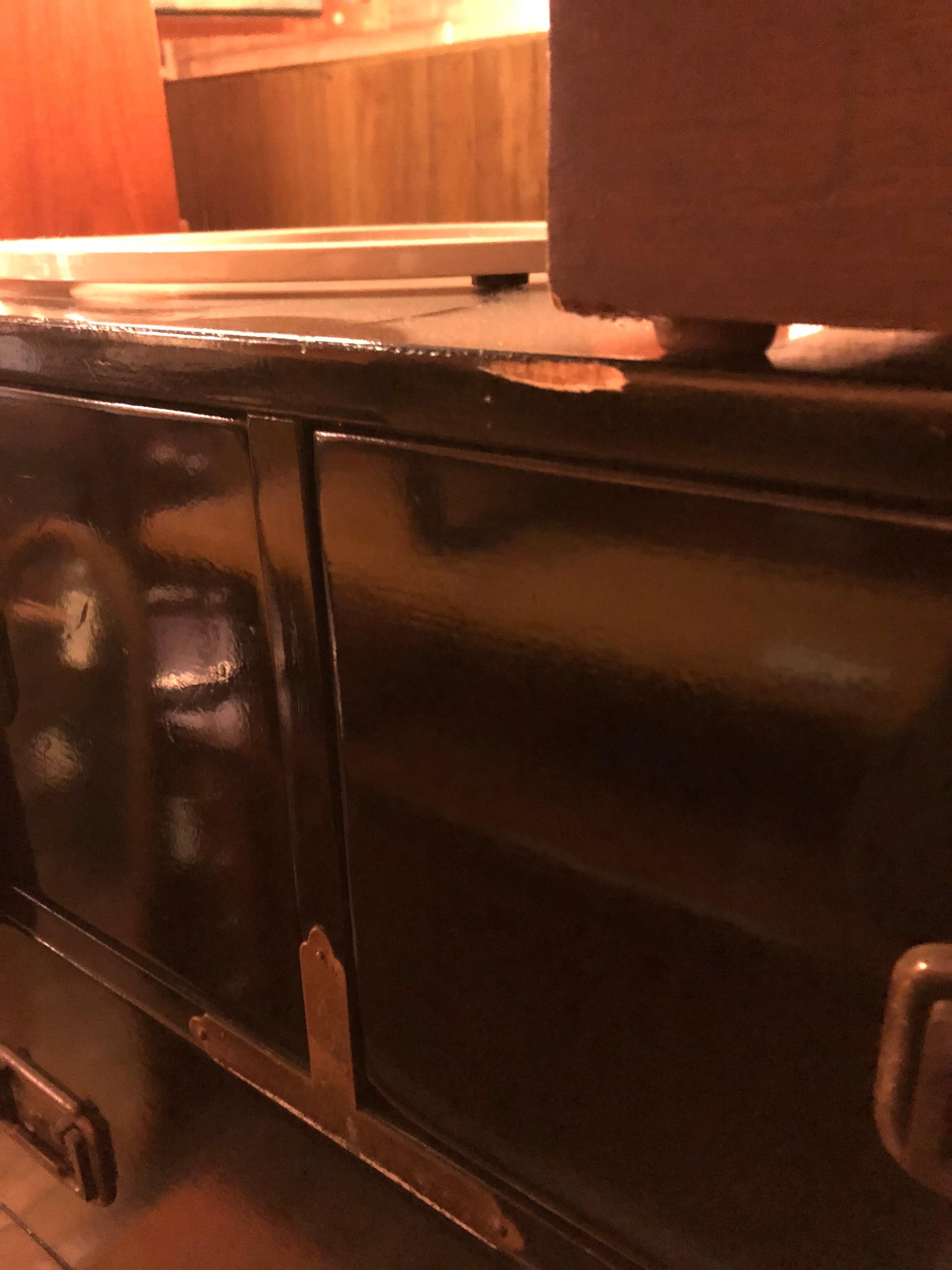 Pair of Vintage Campaign Chests 4