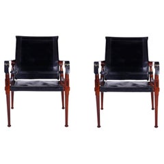 Pair of Vintage Campaign Safari Chairs