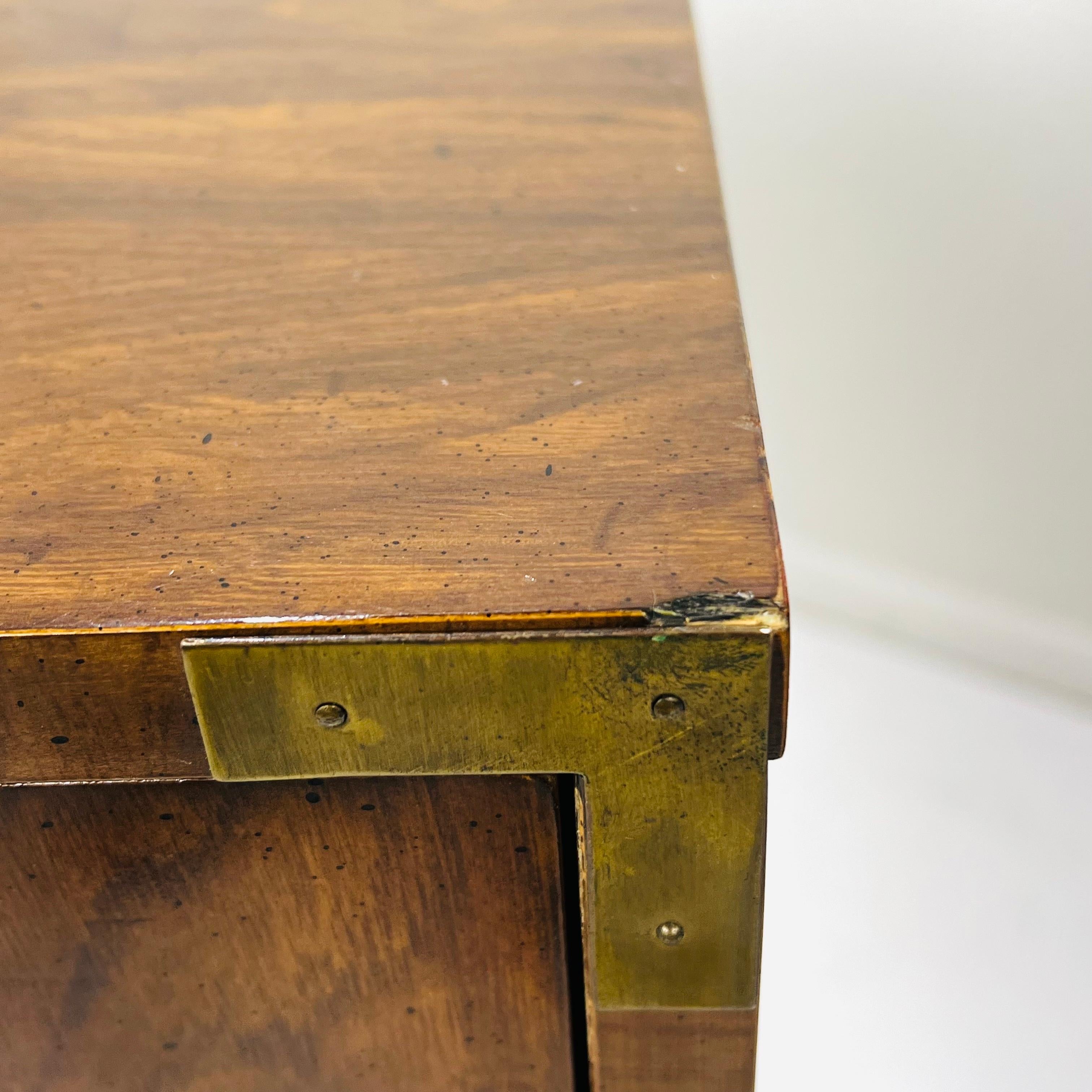 Pair of Vintage Campaigner Chests by Dixie 5