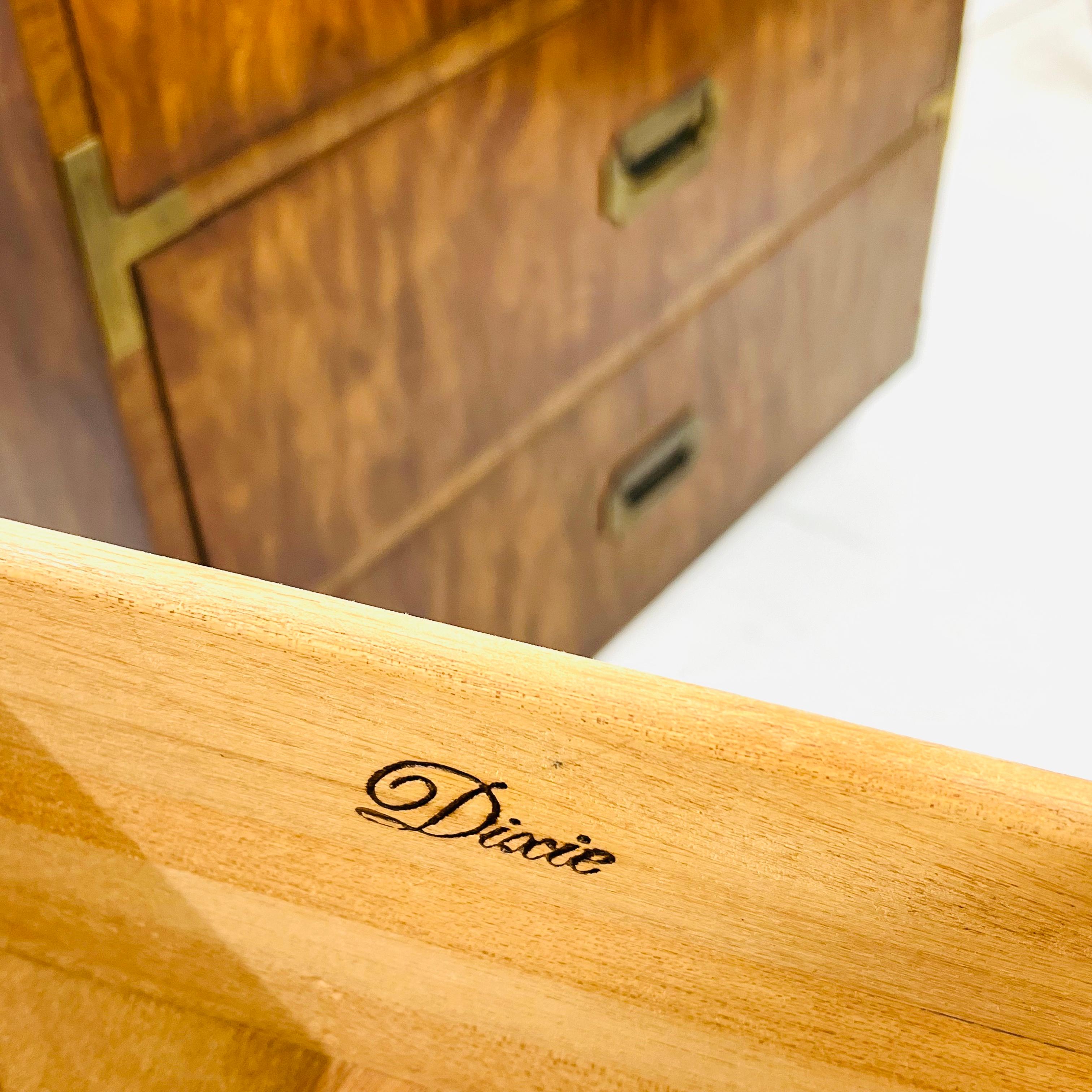 Pair of Vintage Campaigner Chests by Dixie 7
