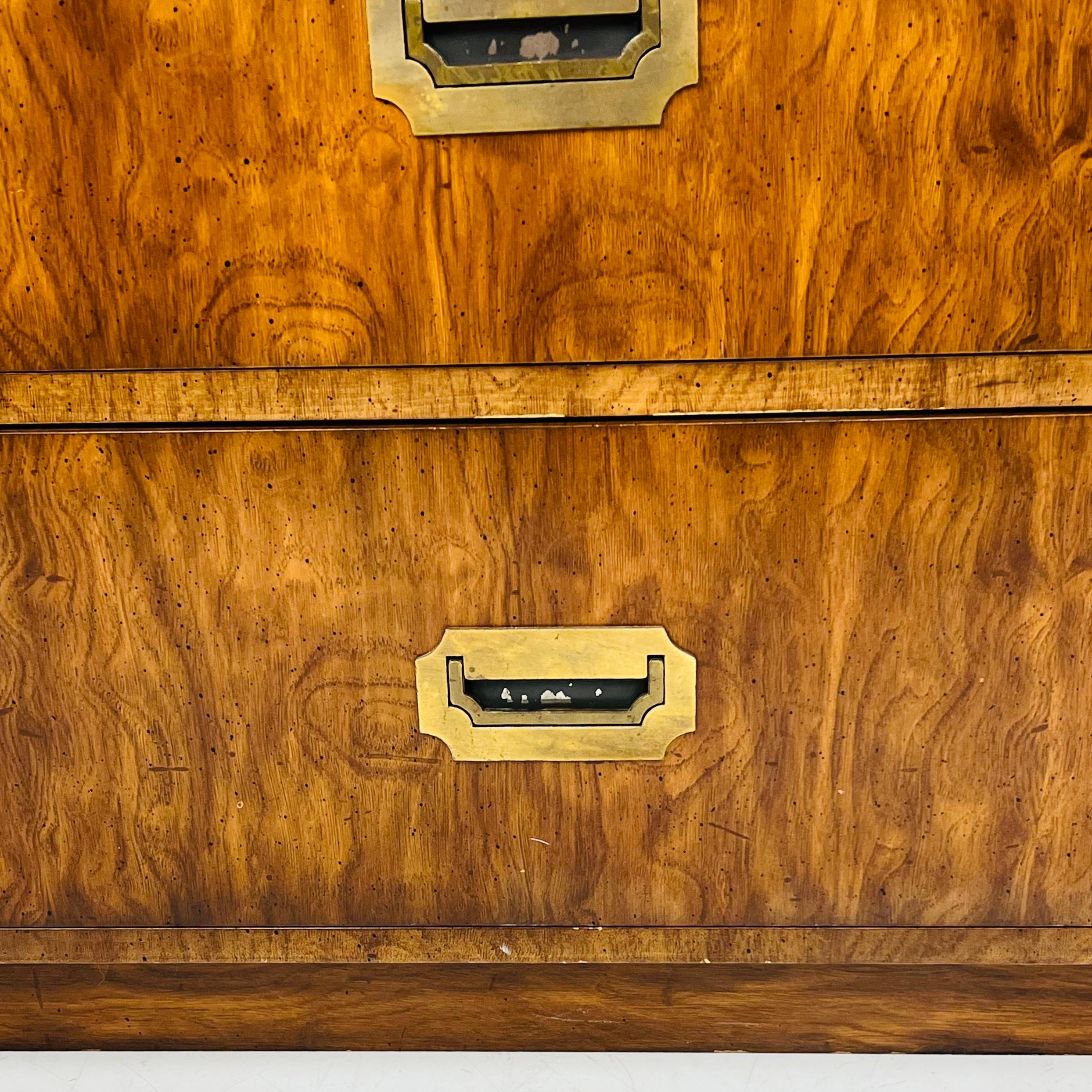 Pair of Vintage Campaigner Chests by Dixie 11