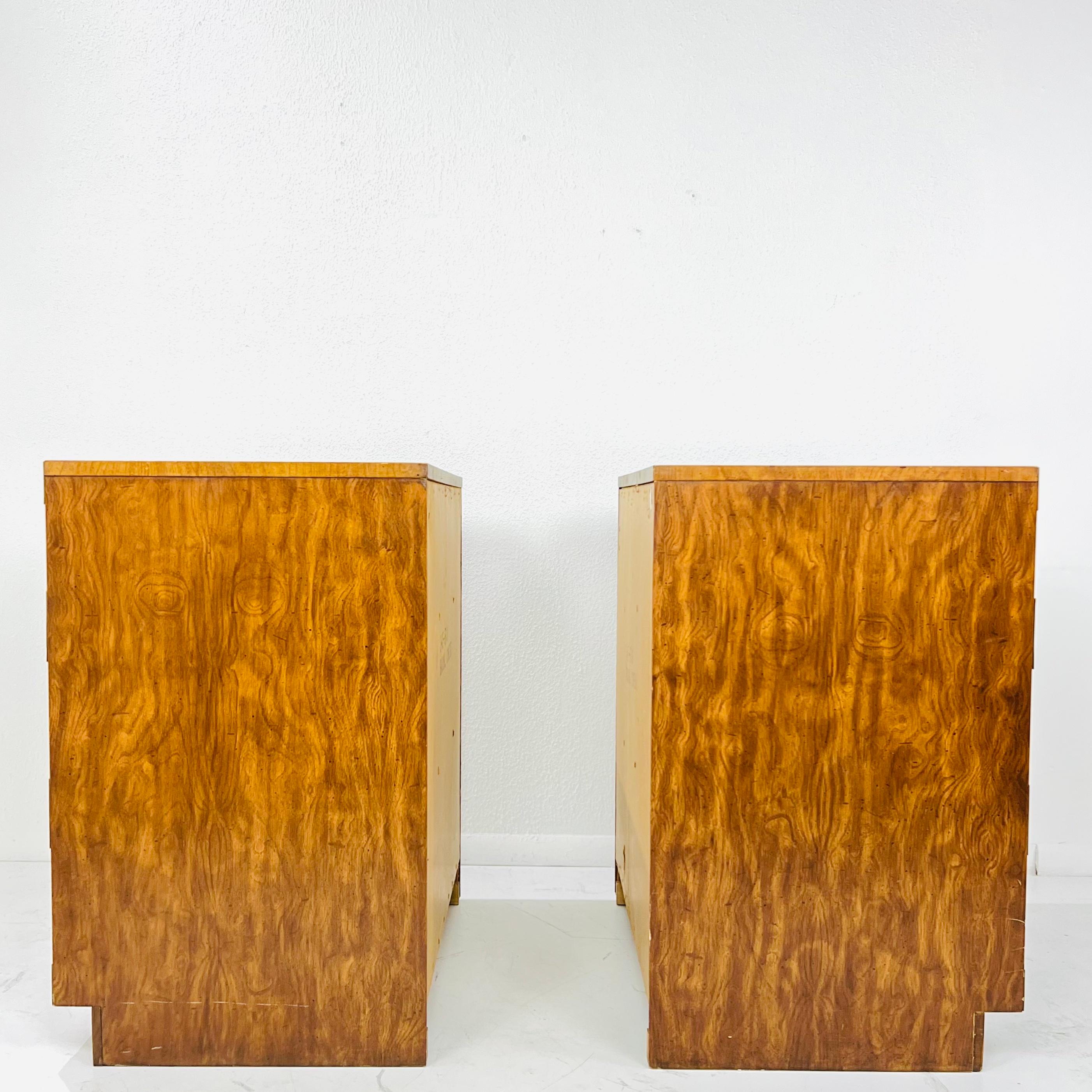 Pair of Vintage Campaigner Chests by Dixie 12