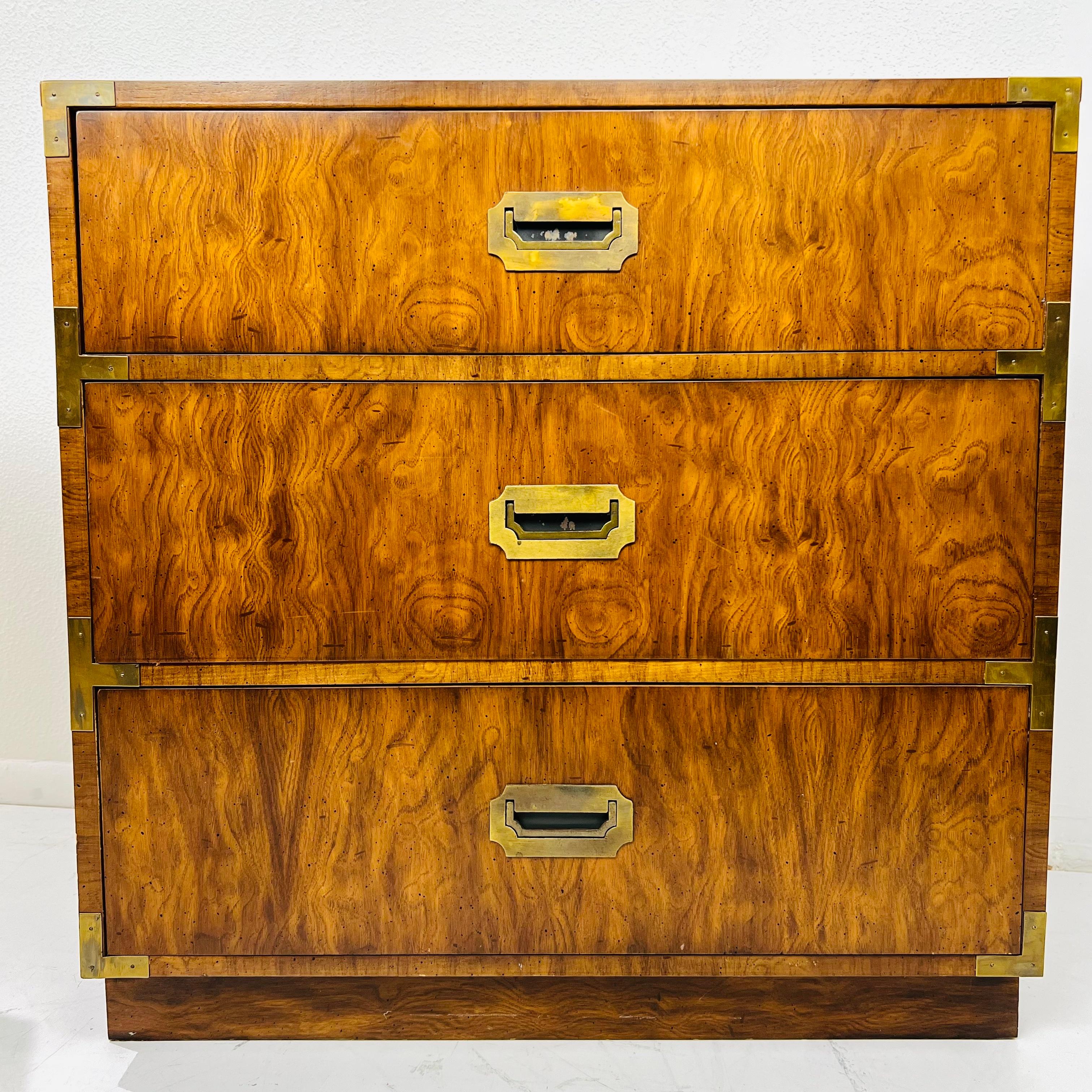 Pair of Vintage Campaigner Chests by Dixie 1