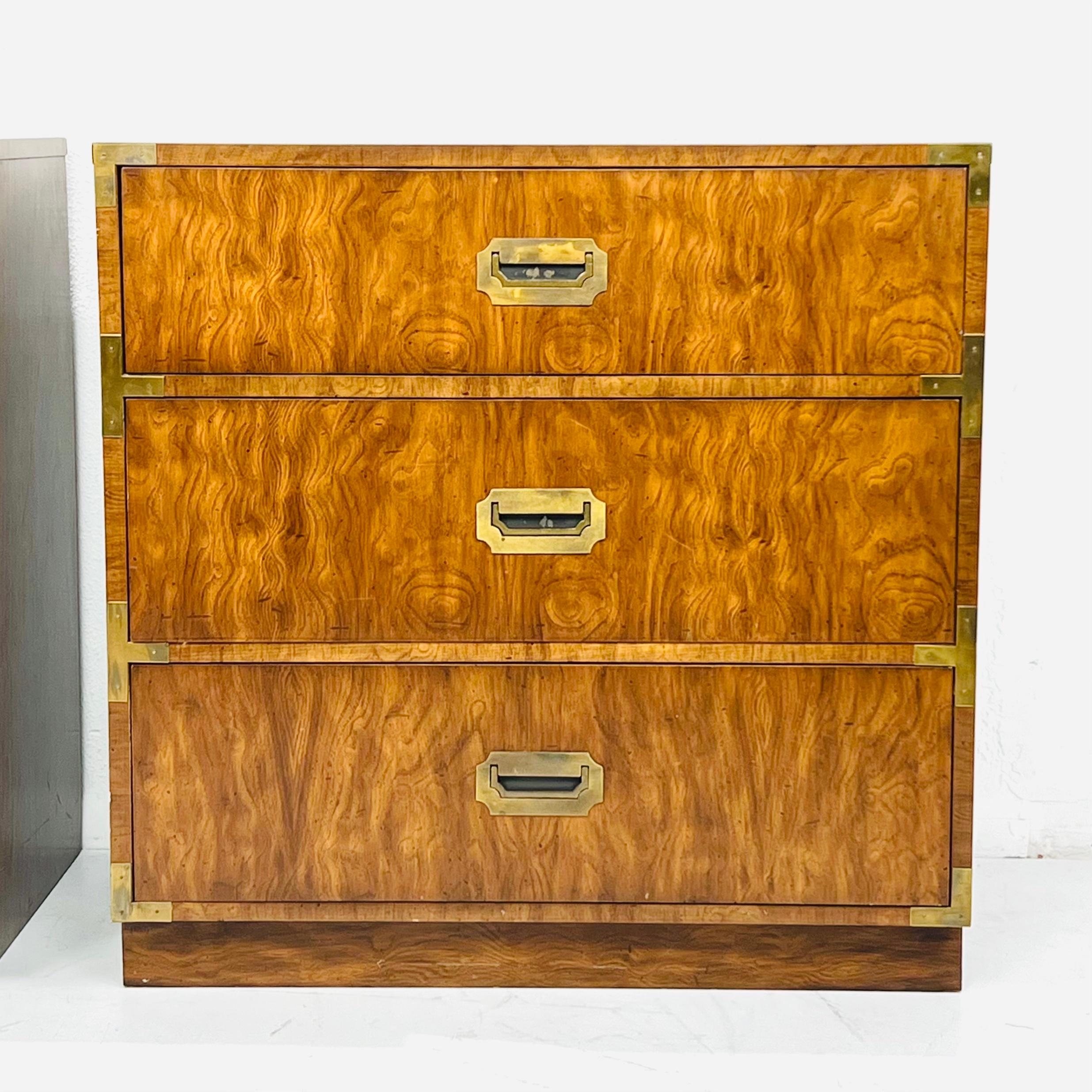 Pair of Vintage Campaigner Chests by Dixie 2