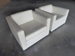 Pair of Vintage Canadian Cube Chairs