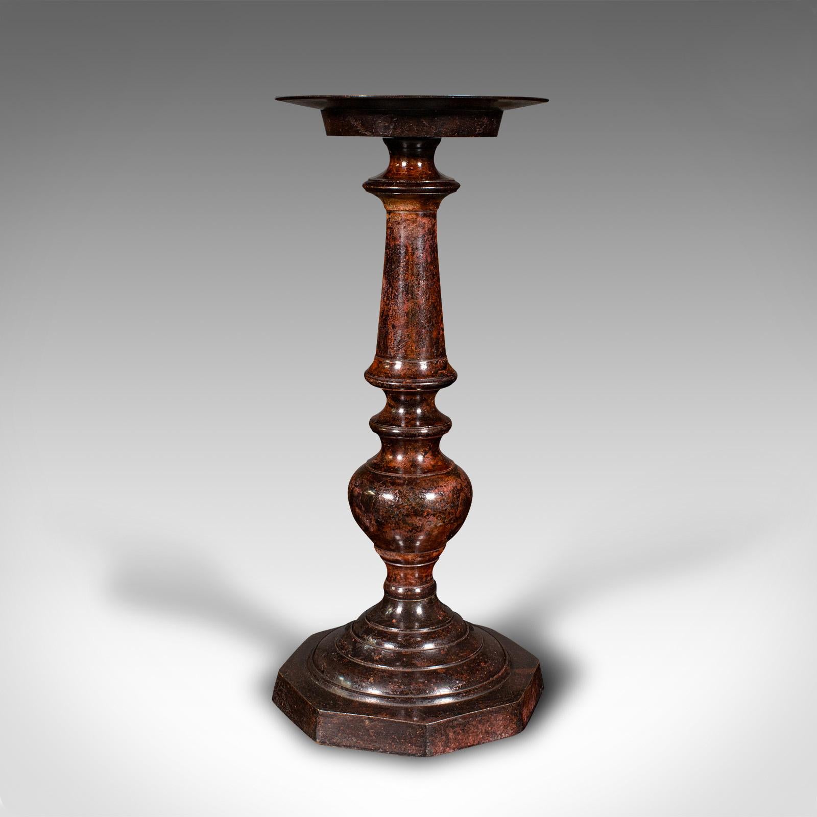Pair Of Vintage Candle Prickets, English, Candlestick, Ecclesiastical, Art Deco In Good Condition For Sale In Hele, Devon, GB