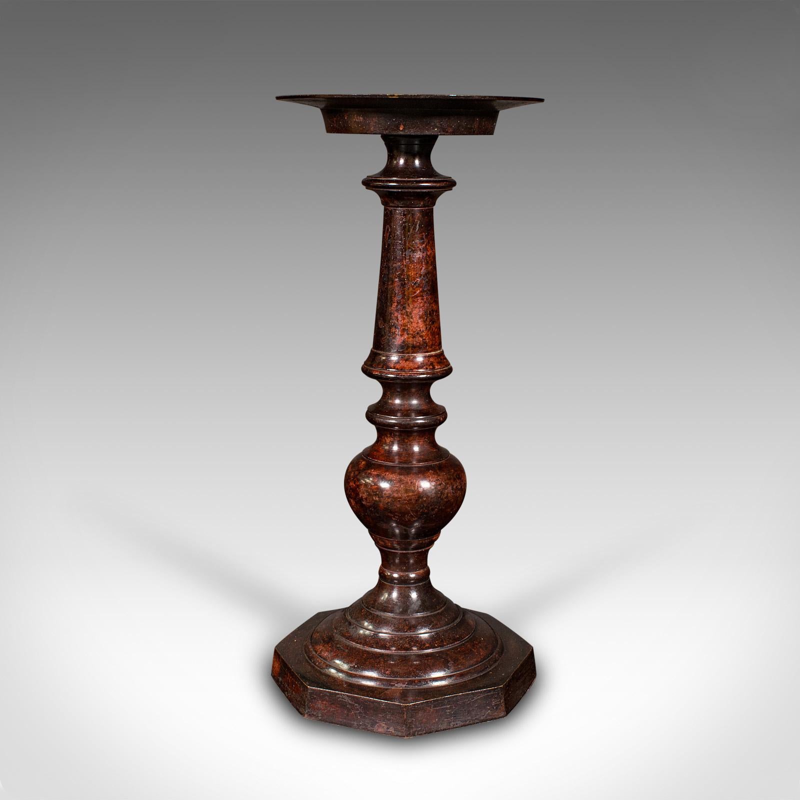 Pair Of Vintage Candle Prickets, English, Candlestick, Ecclesiastical, Art Deco For Sale 1