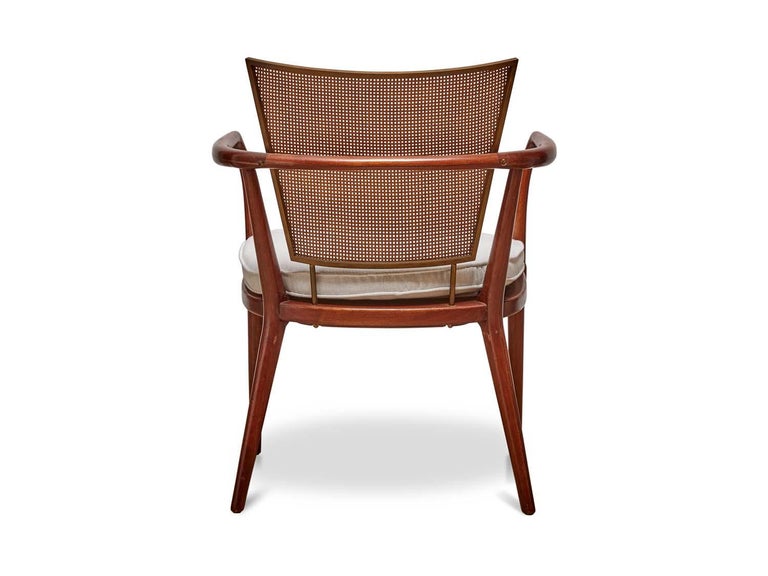 Pair of Vintage Cane Back Chairs by Bert England For Sale at 1stDibs