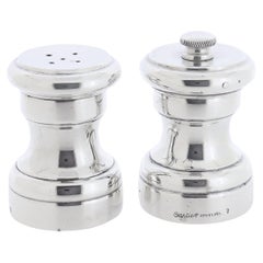 Pair of Vintage Cartier Sterling Silver Salt & Pepper Shakers
