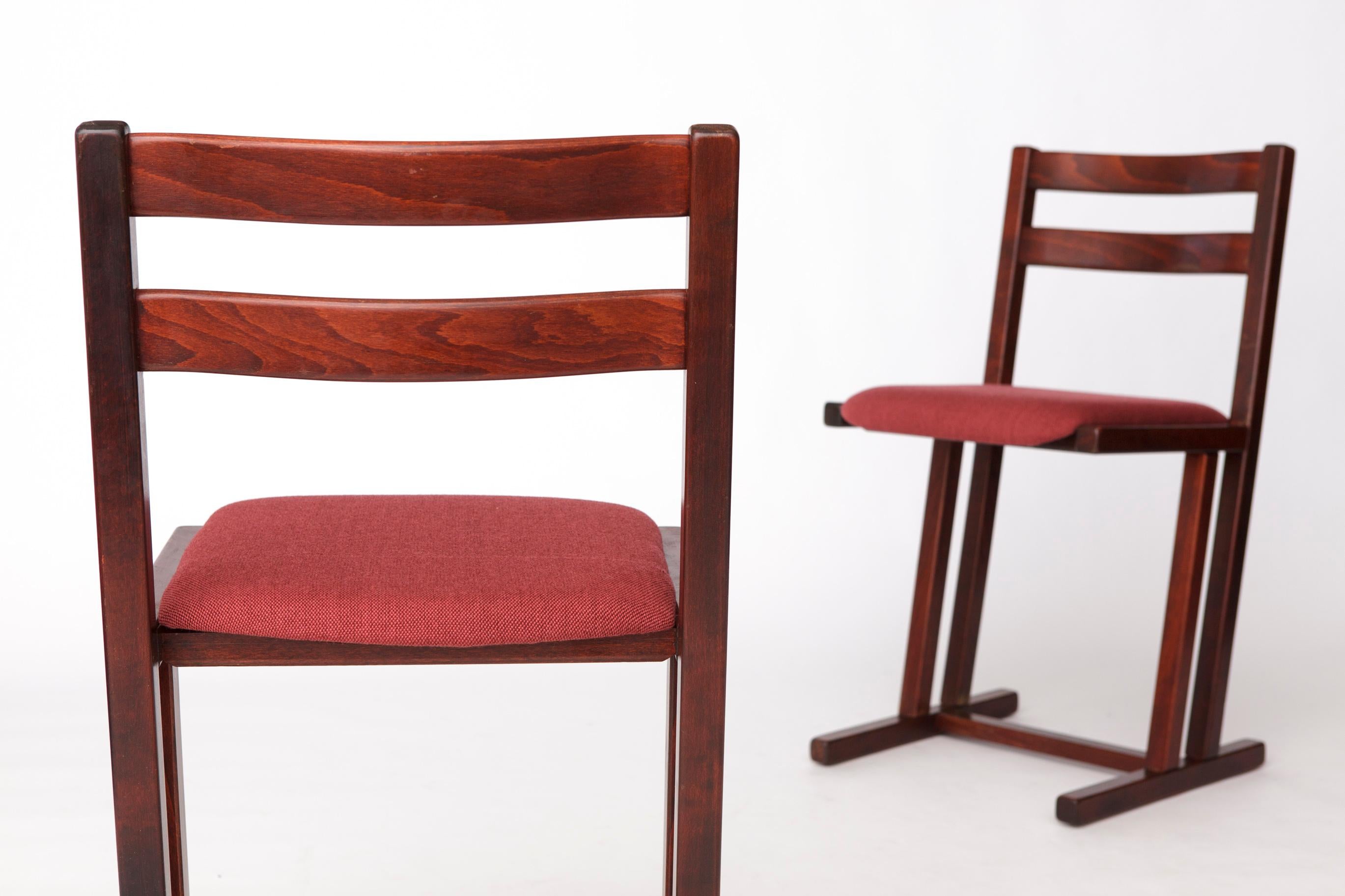 Tedesco Coppia di sedie da pranzo Casala d'epoca - Design tedesco di metà secolo, legno di faggio in vendita