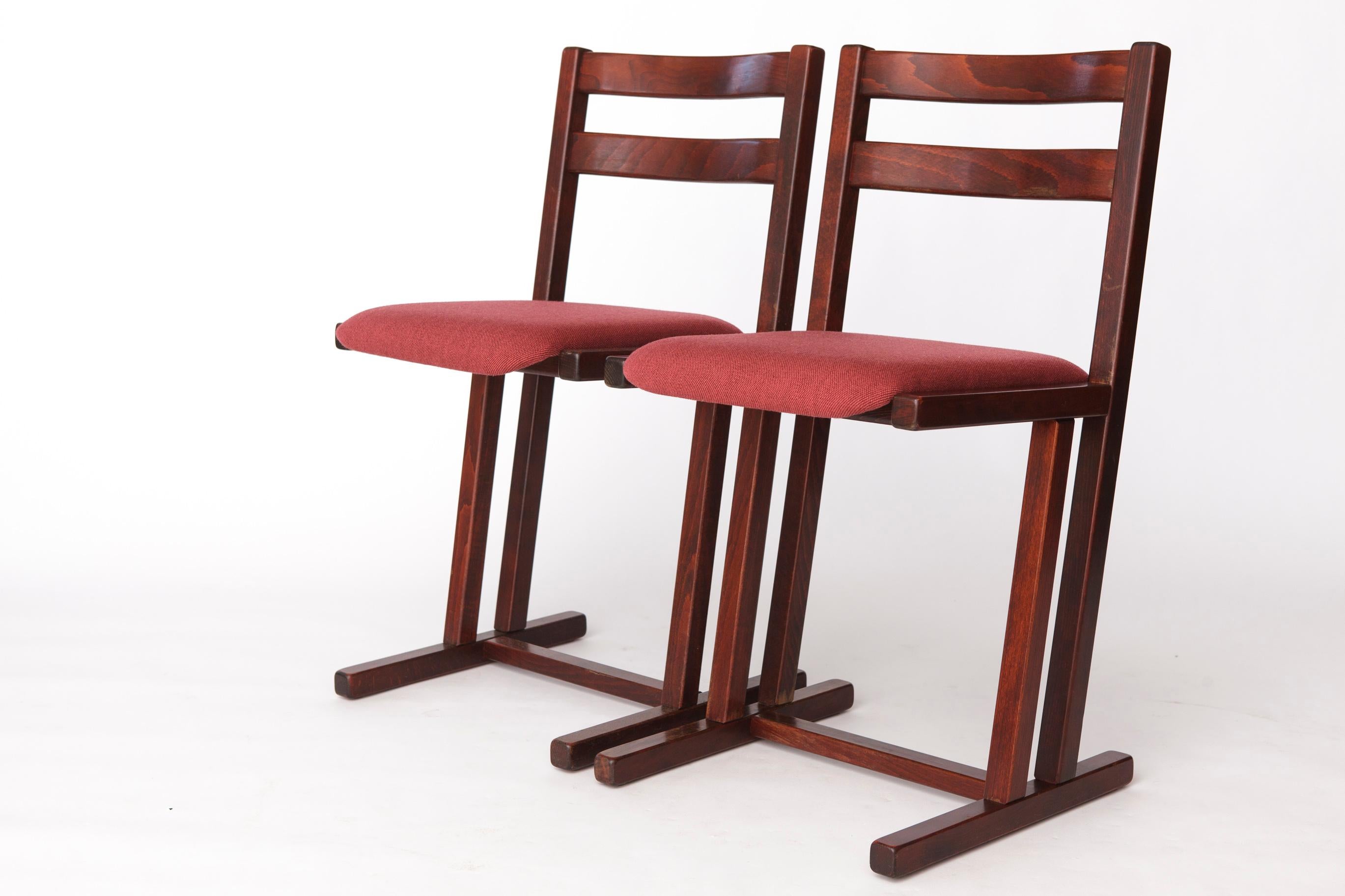 Lucidato Coppia di sedie da pranzo Casala d'epoca - Design tedesco di metà secolo, legno di faggio in vendita