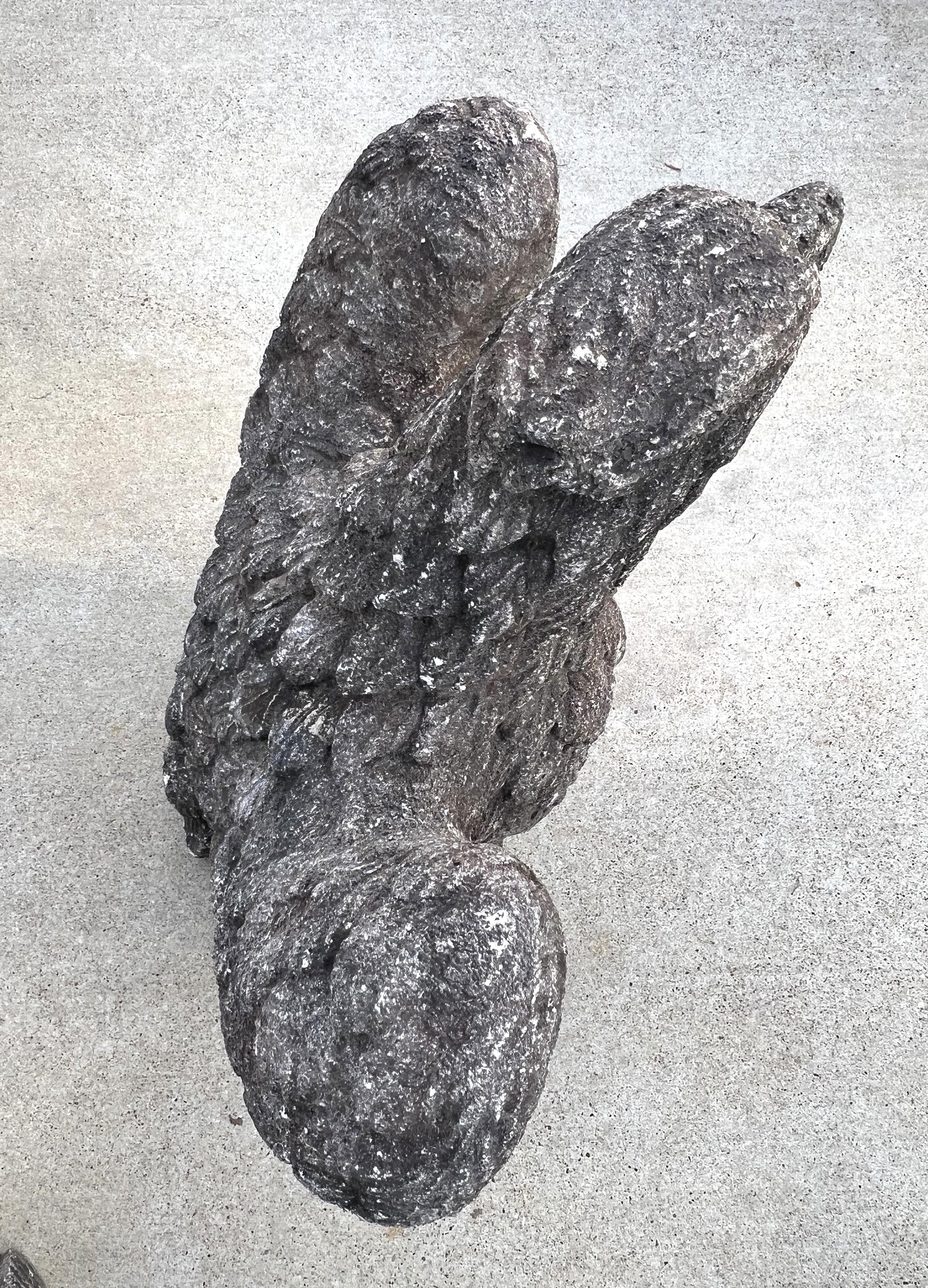 Pair of Vintage Cast Stone Eagles from France For Sale 5