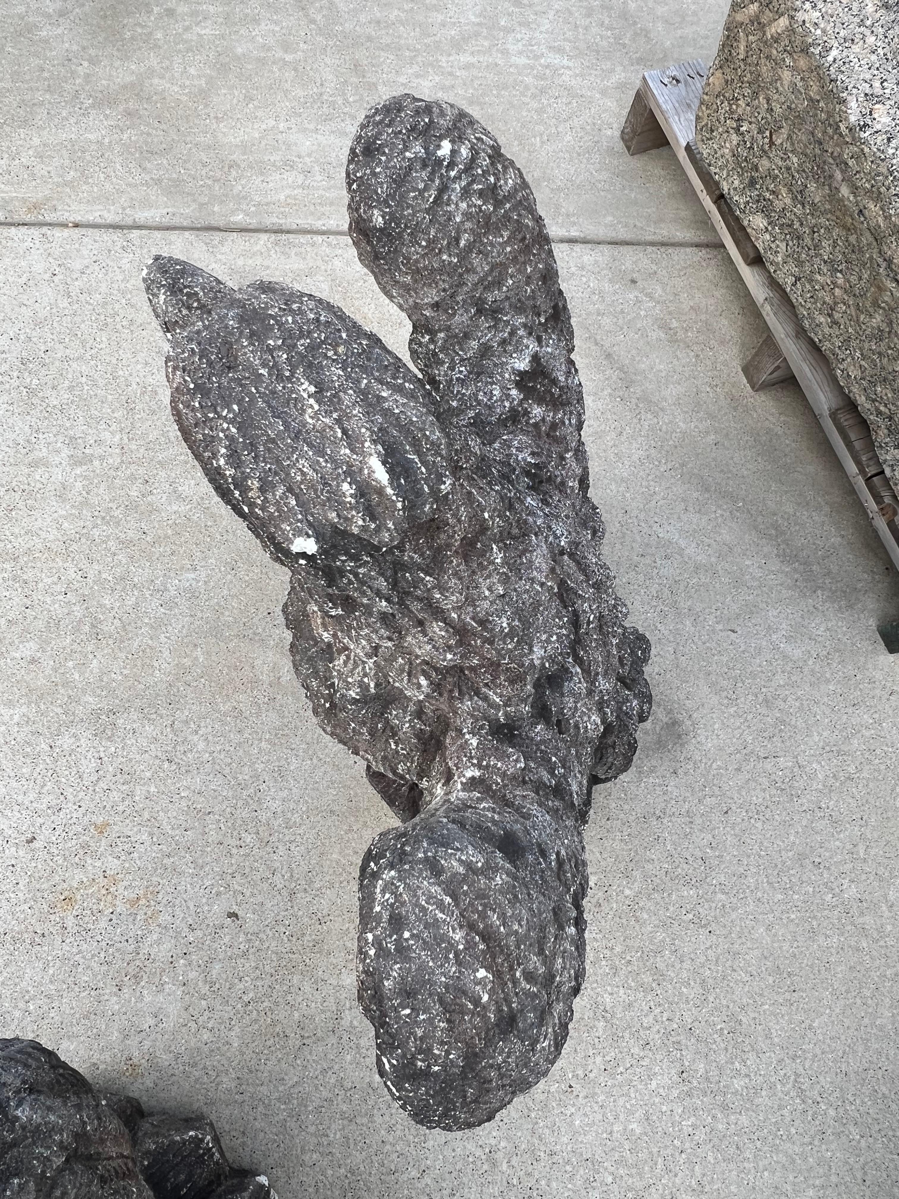 Pair of Vintage Cast Stone Eagles from France For Sale 6