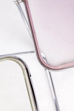 Pair of Vintage Castelli Plia Folding Chairs, 1970s Italy, Original Design