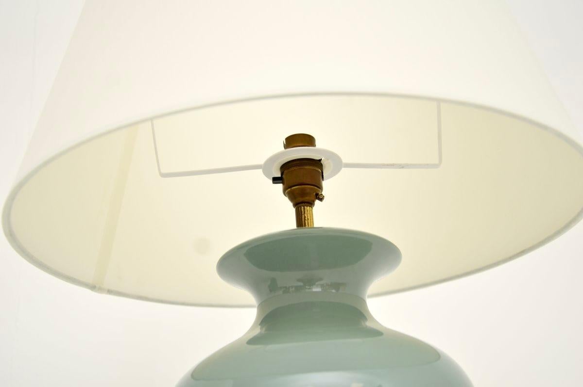 italien Paire de lampes de table vintage en céramique en vente