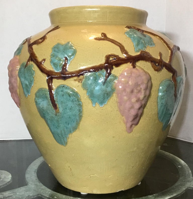 Pair of Vintage Ceramic Vases or Planters For Sale at 1stDibs