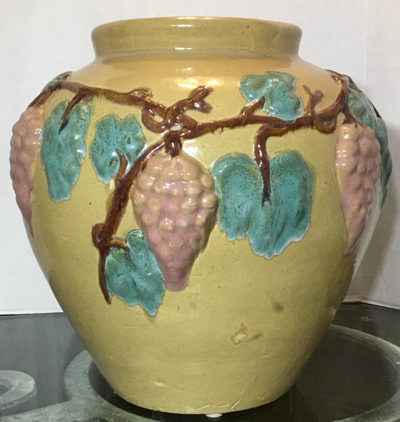 Mid-20th Century Pair of Vintage Ceramic Vases or Planters For Sale