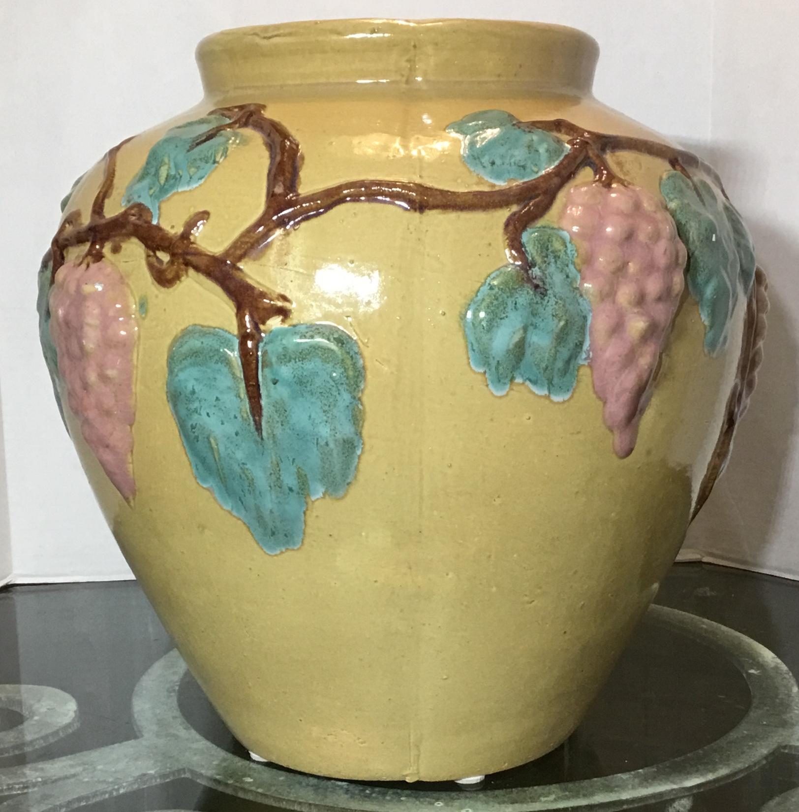 Paar Vintage-Vasen oder Pflanzgefäße aus Keramik im Angebot 3