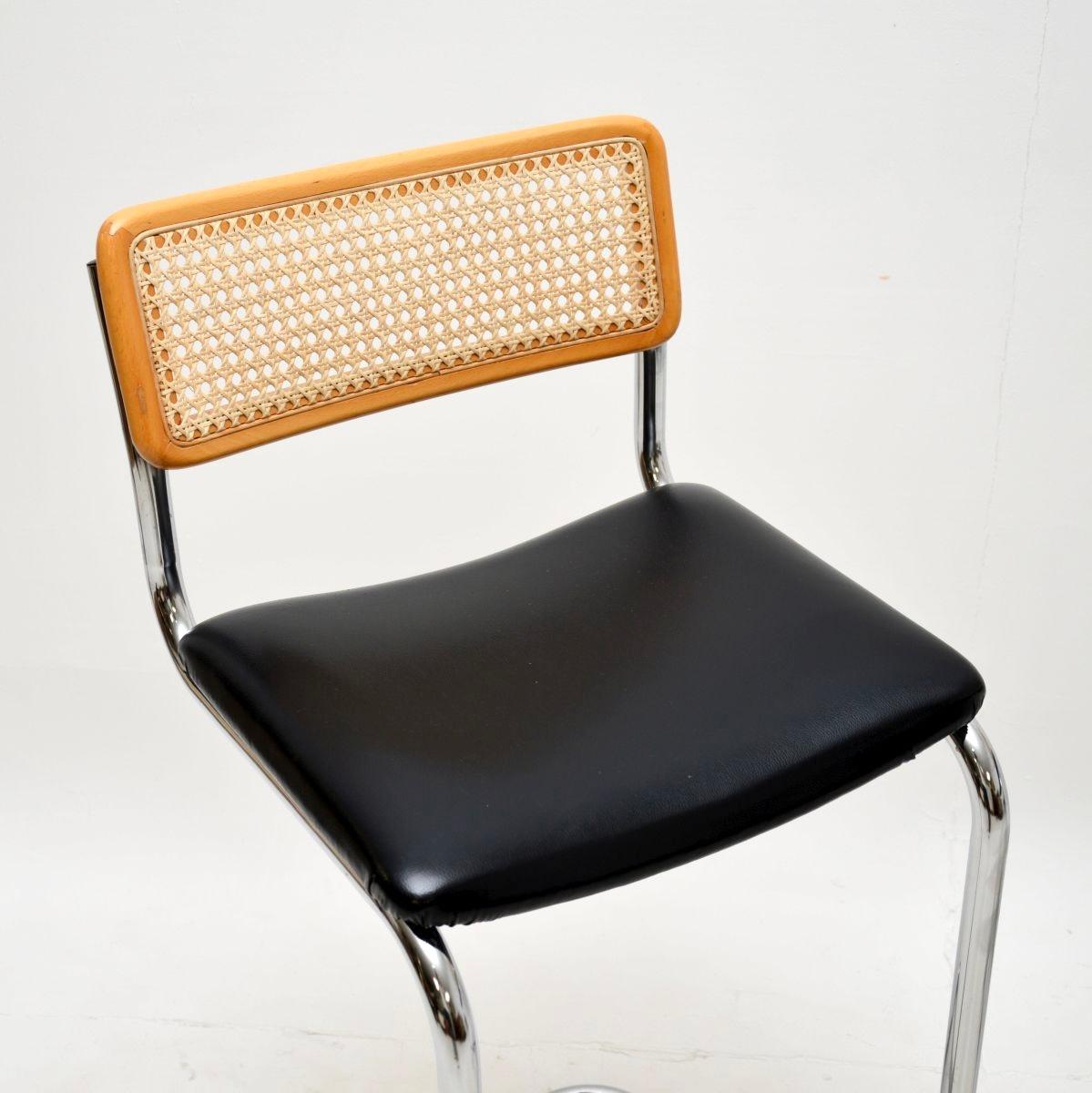 Pair of Vintage Cesca Bar Stools In Good Condition In London, GB