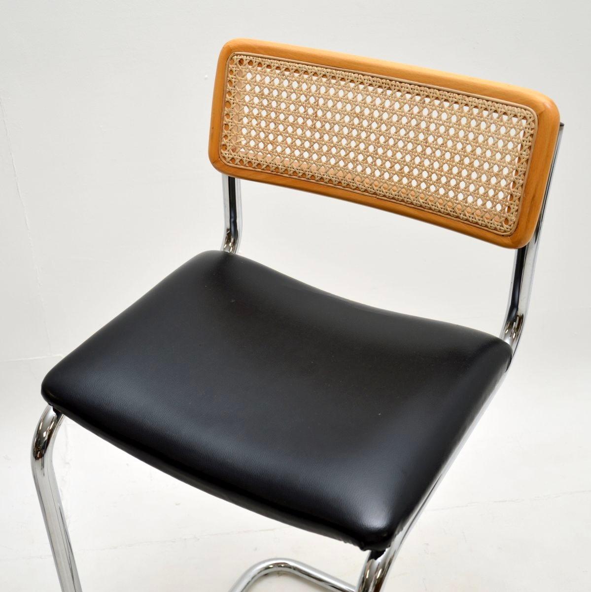 Late 20th Century Pair of Vintage Cesca Bar Stools