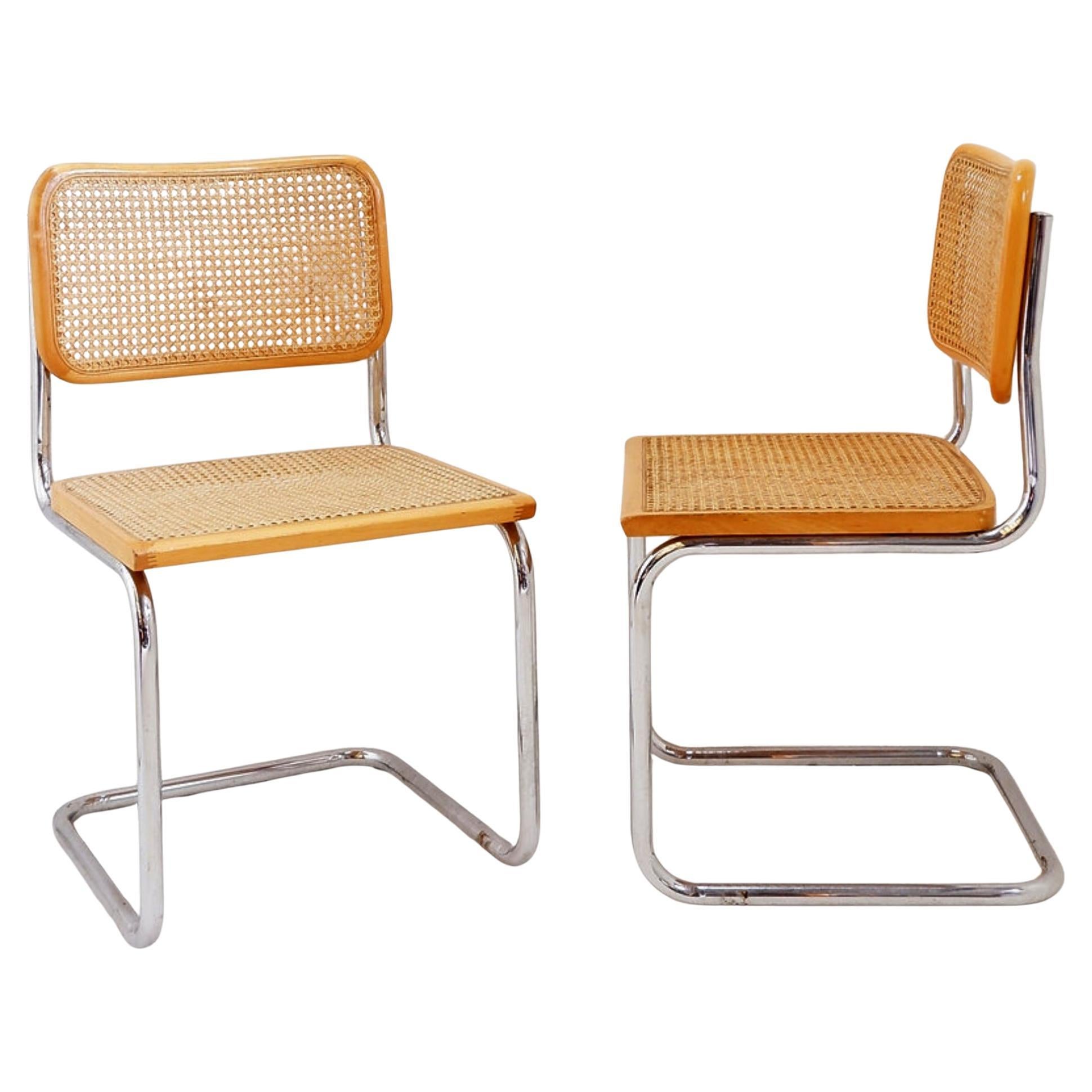 Paire de chaises vintage Wood Wood en bois clair - Italie années 1990