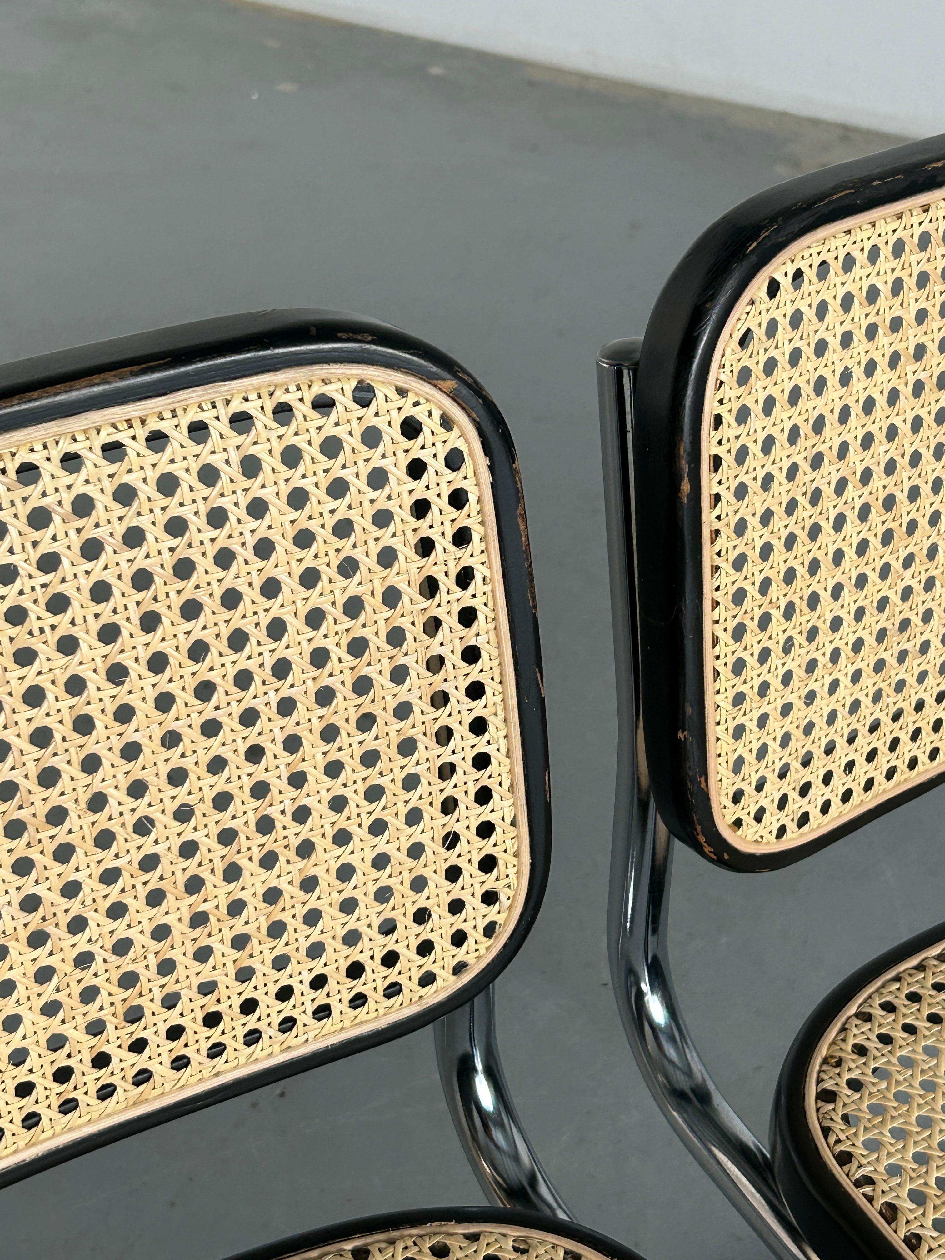 Pair of Vintage Cesca Mid Century Italian Cantilever Chairs, Thonet Mundus For Sale 5