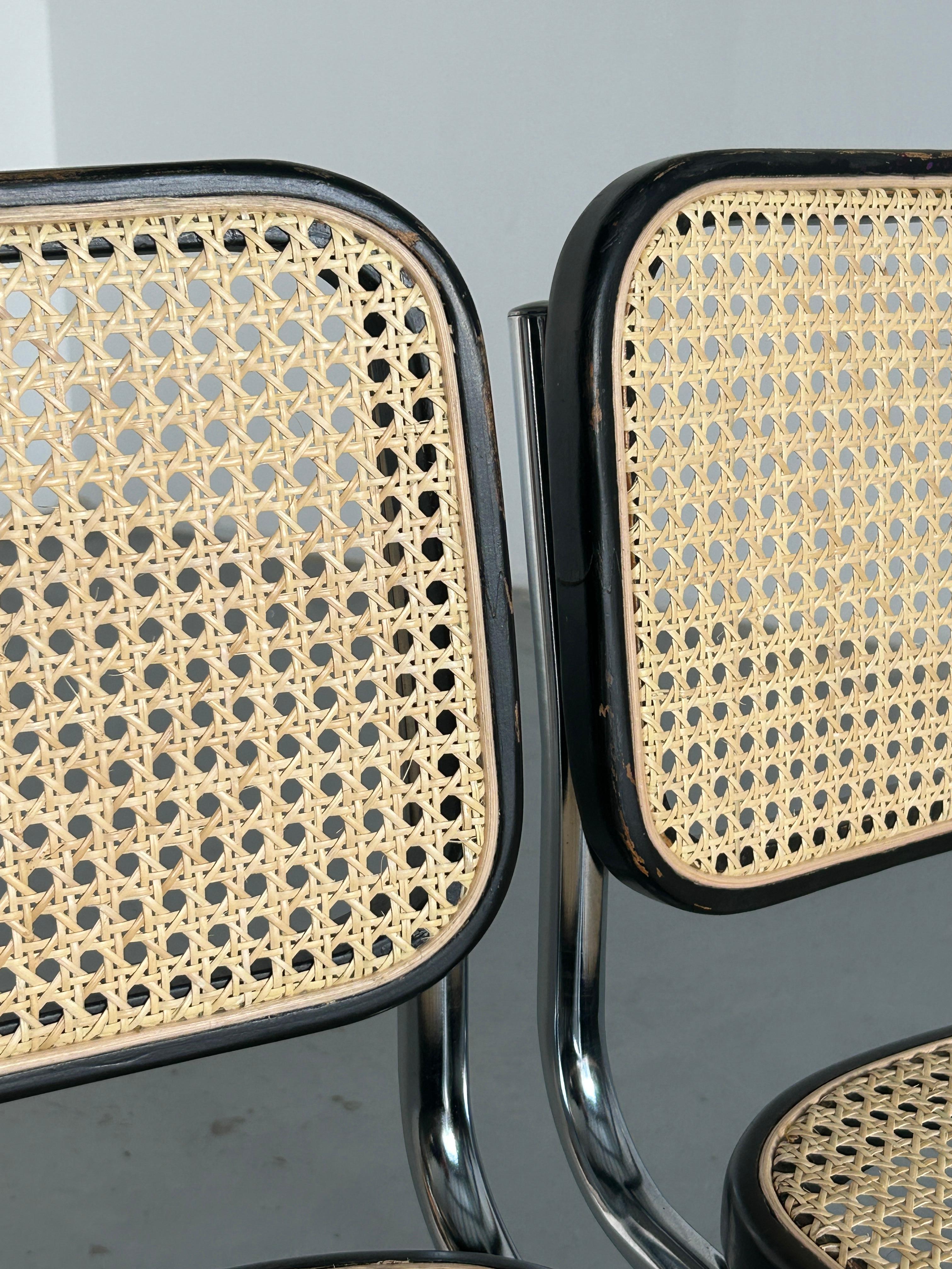 Pair of Vintage Cesca Mid Century Italian Cantilever Chairs, Thonet Mundus For Sale 8