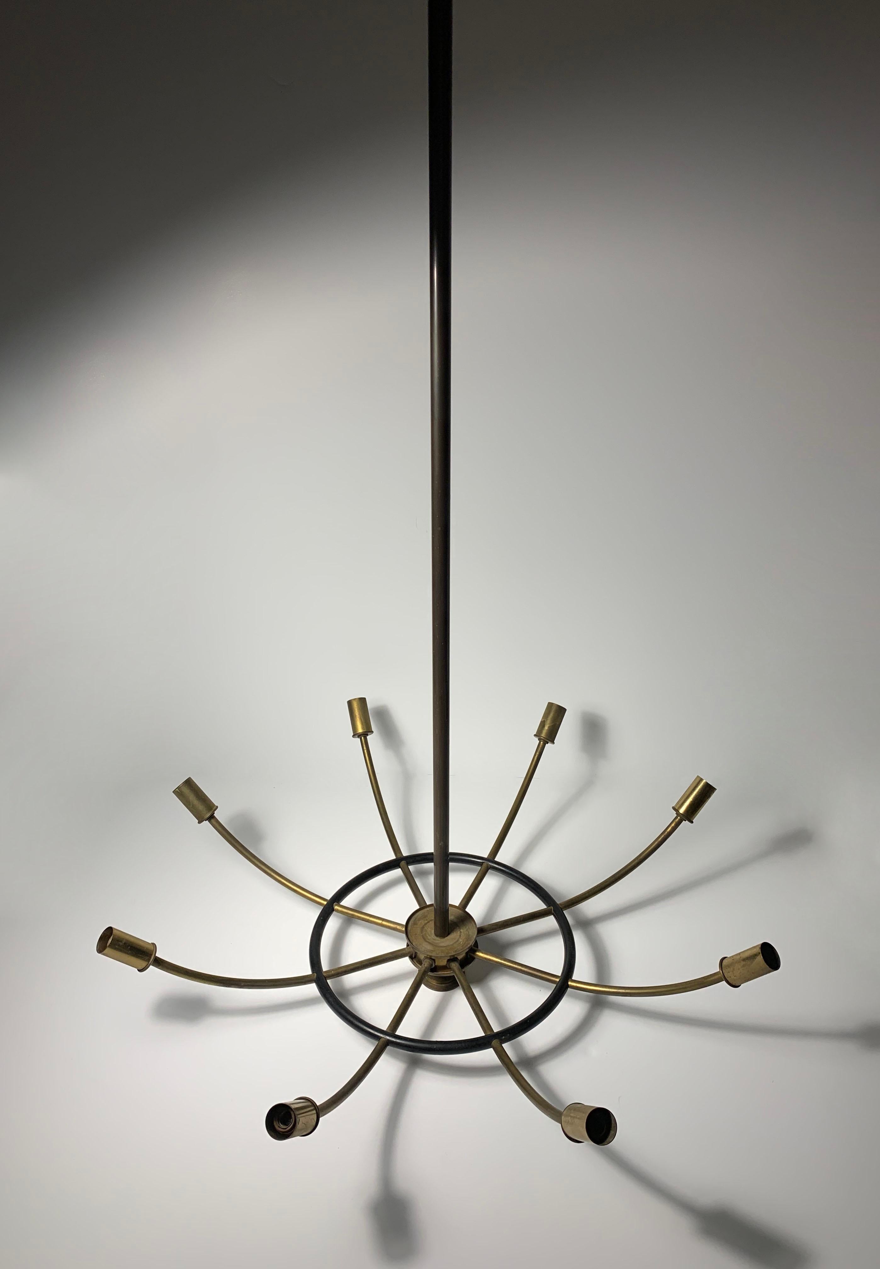 Mid-Century moderno Coppia di lampade lampadario vintage moderne ed eleganti in vendita