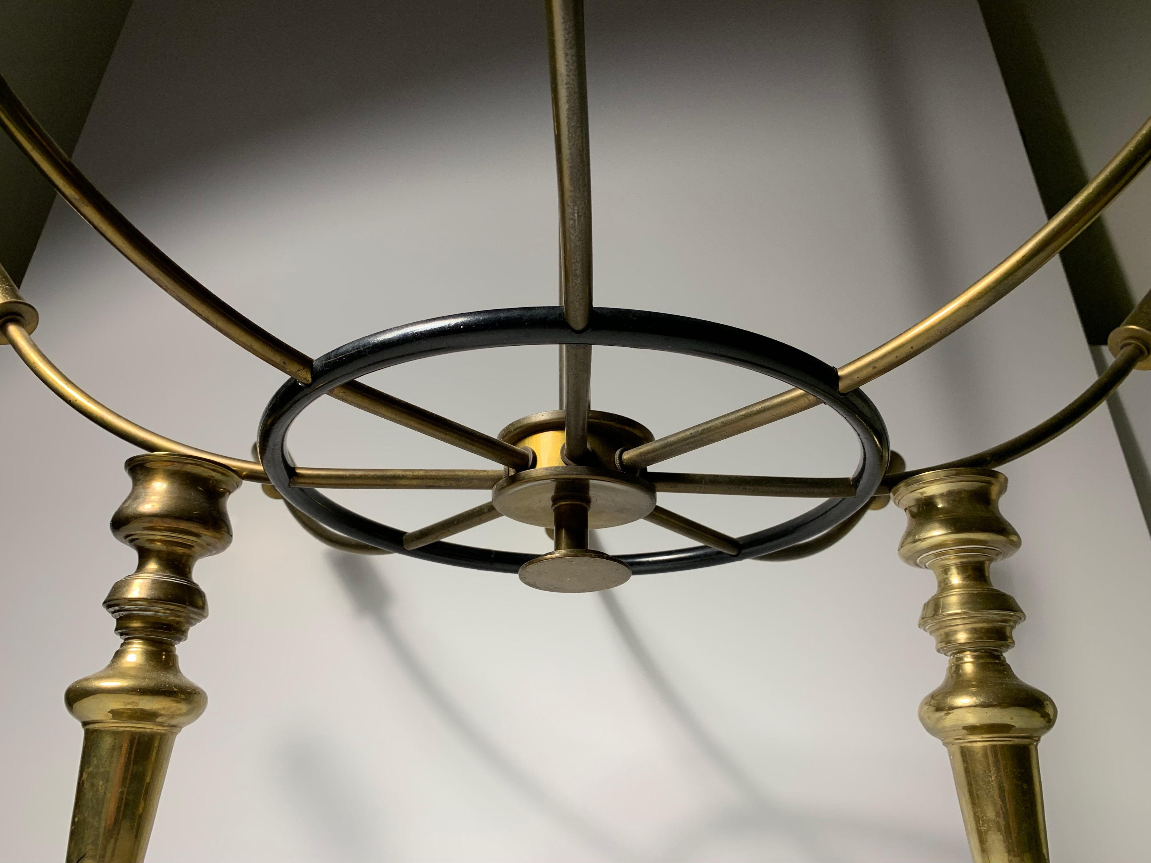 20th Century Pair of Vintage Modern Elegant Chandelier Lamps For Sale