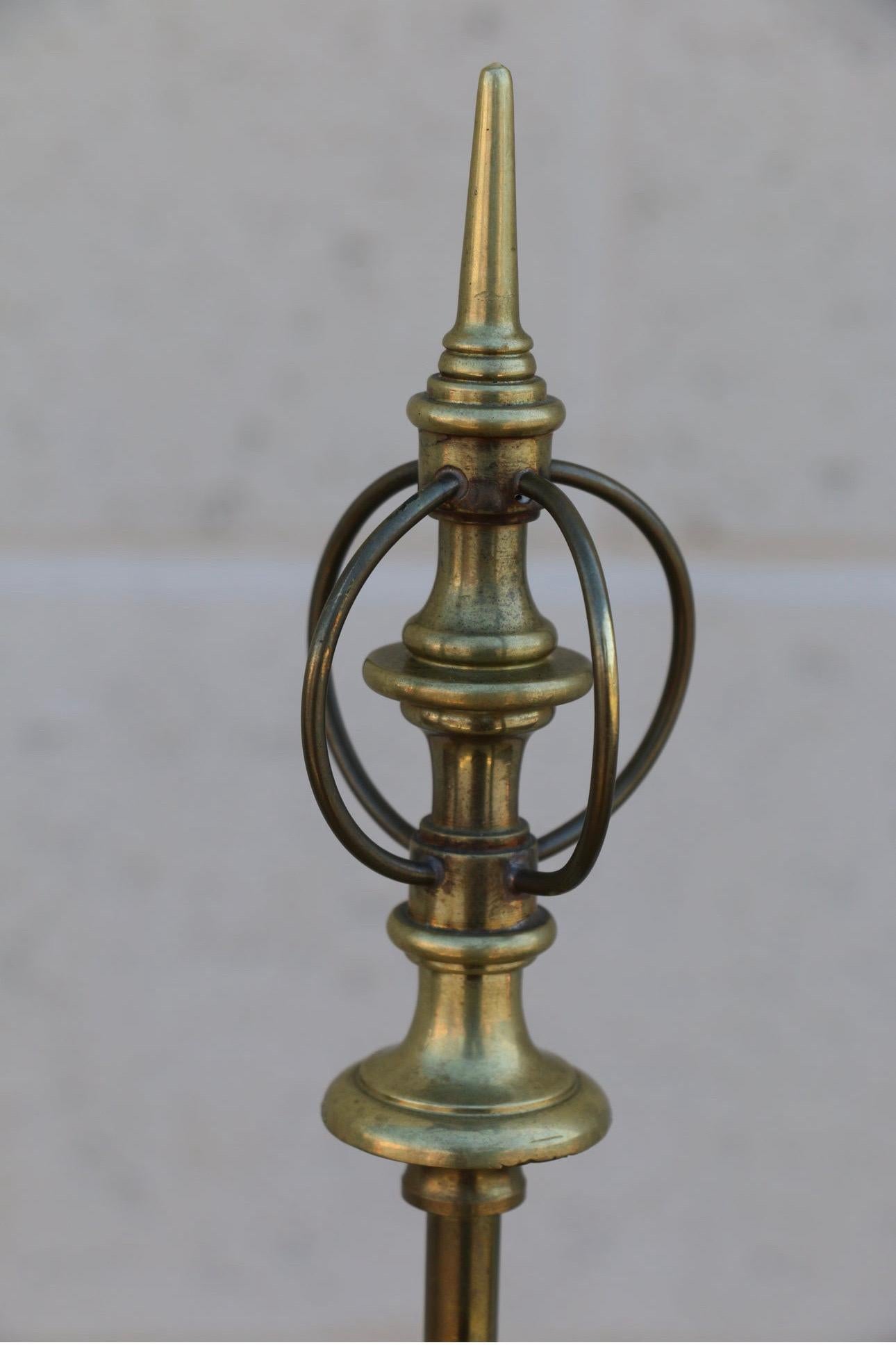 Pair of Vintage Chapman Brass Bamboo Floor Lamp 4